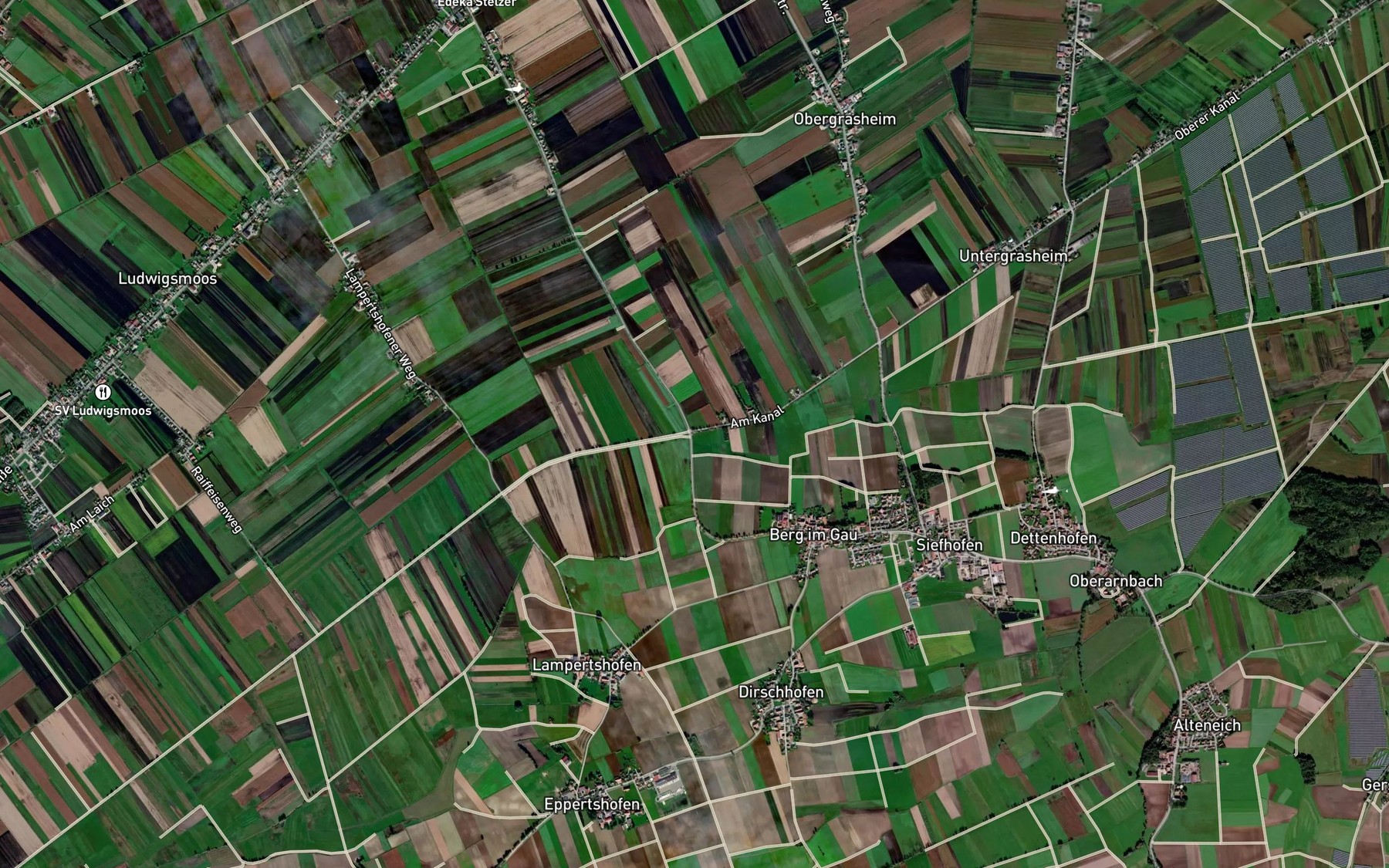Satellite map of the Mooskanal