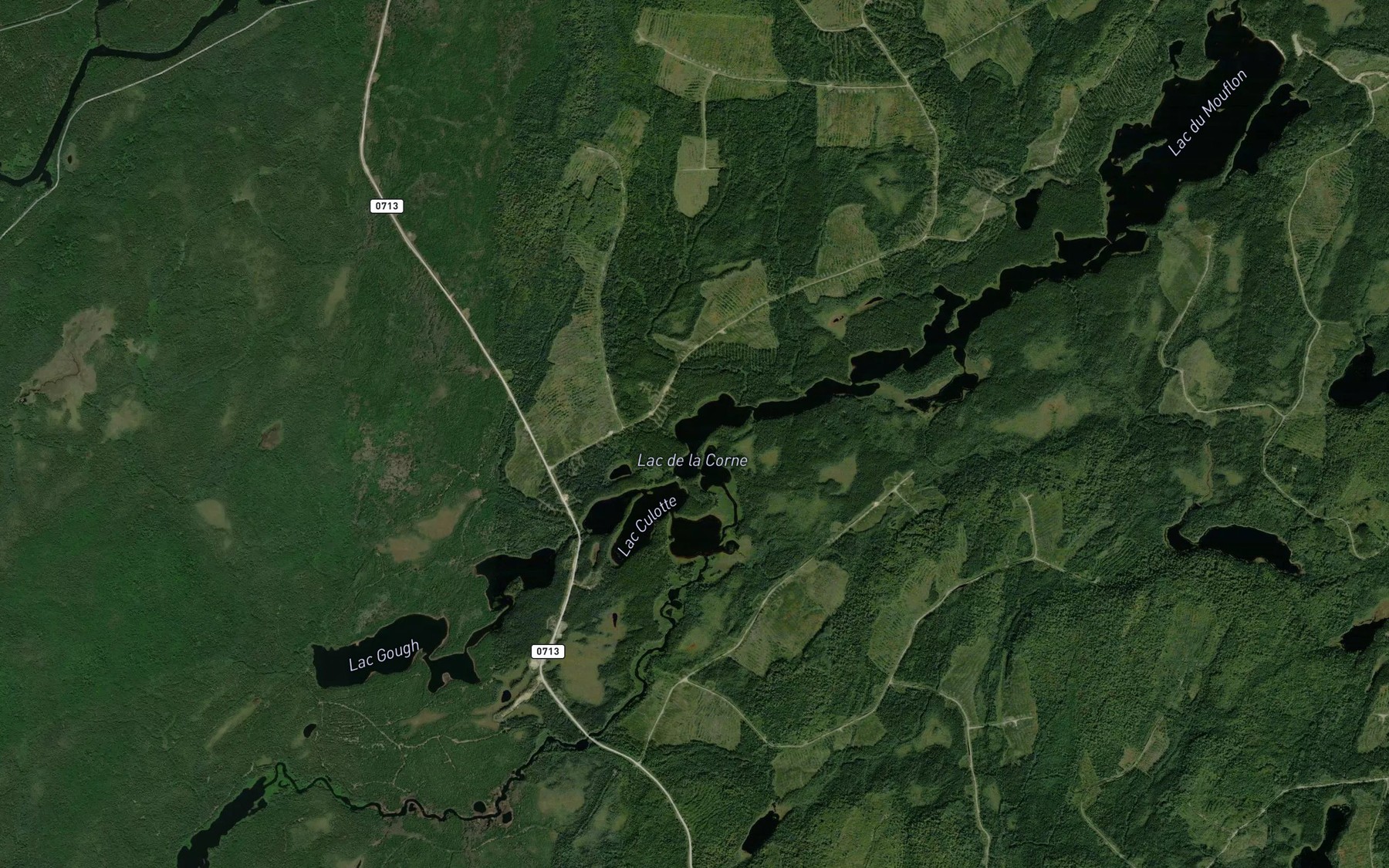 Satellite map of the Lac du Blaireau