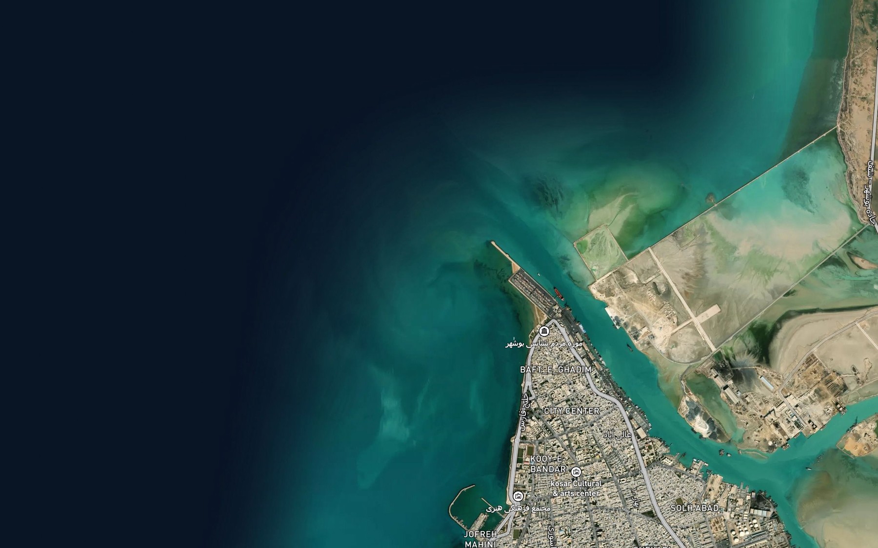 Satellite map of the Raqqat os Safeli