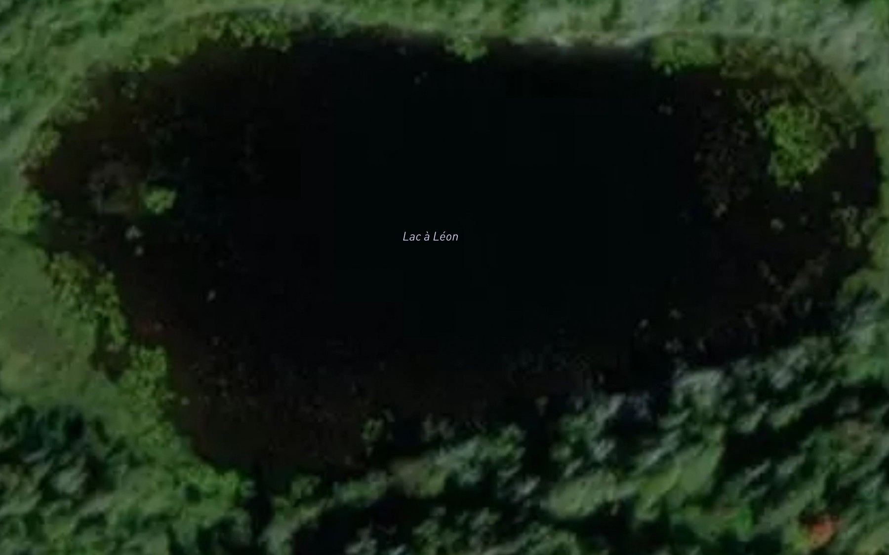 Satellite map of the Lac a Leon