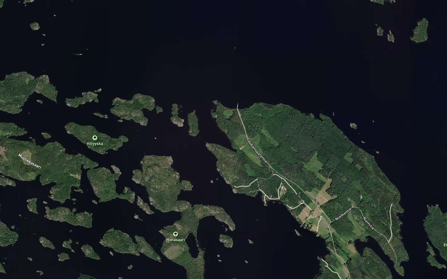 Satellite map of the Niittupellonlahti