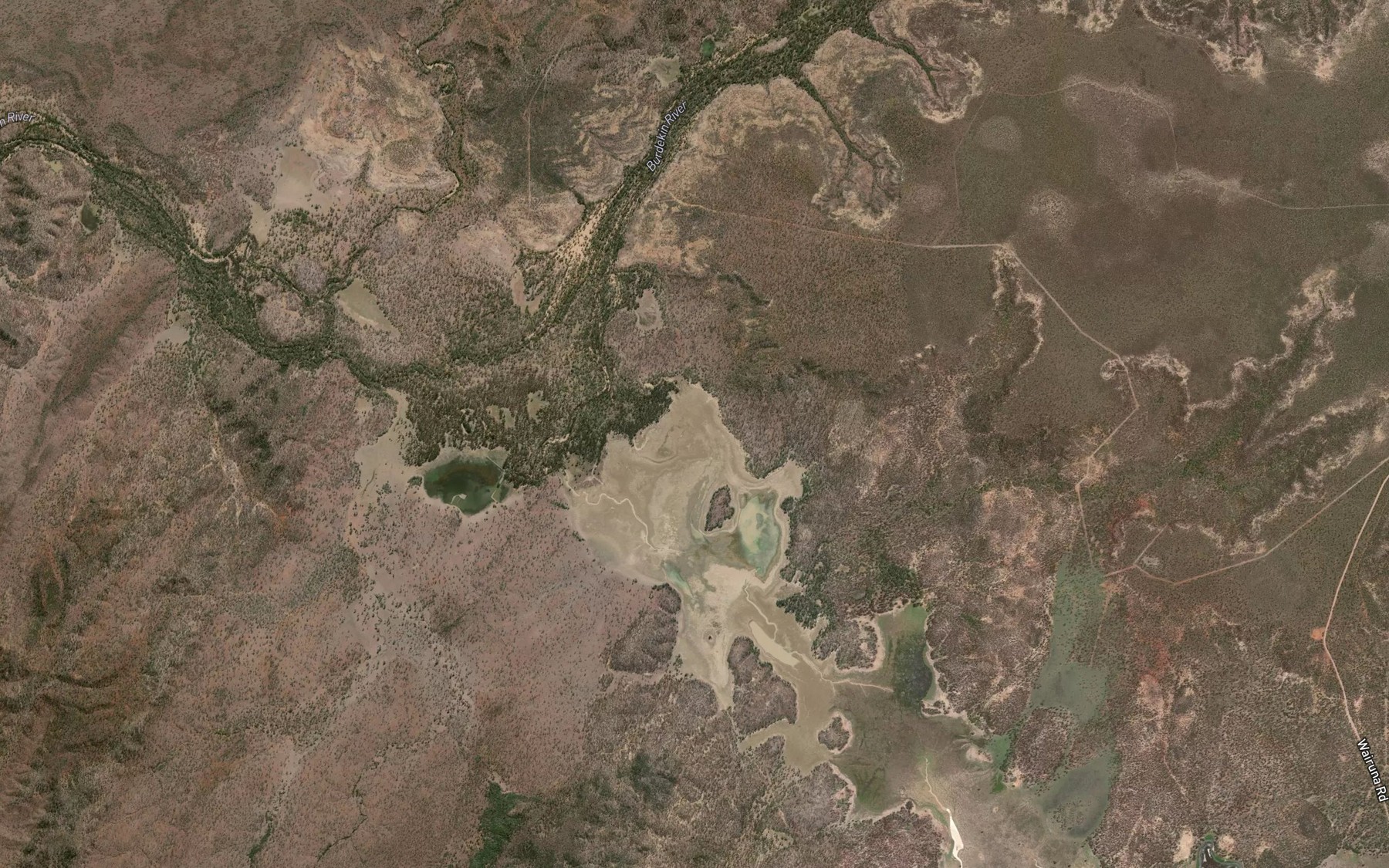 Satellite map of the Lake Lucy