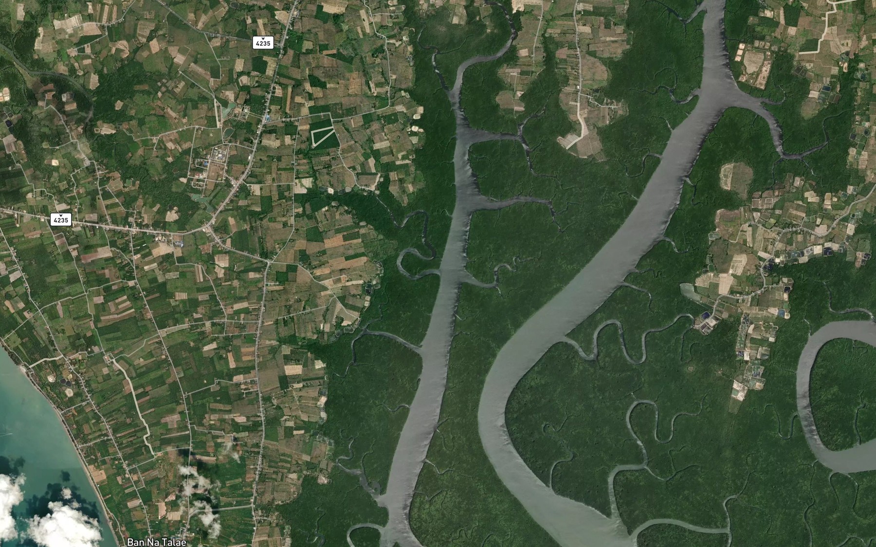 Satellite map of the Khlong Kancha