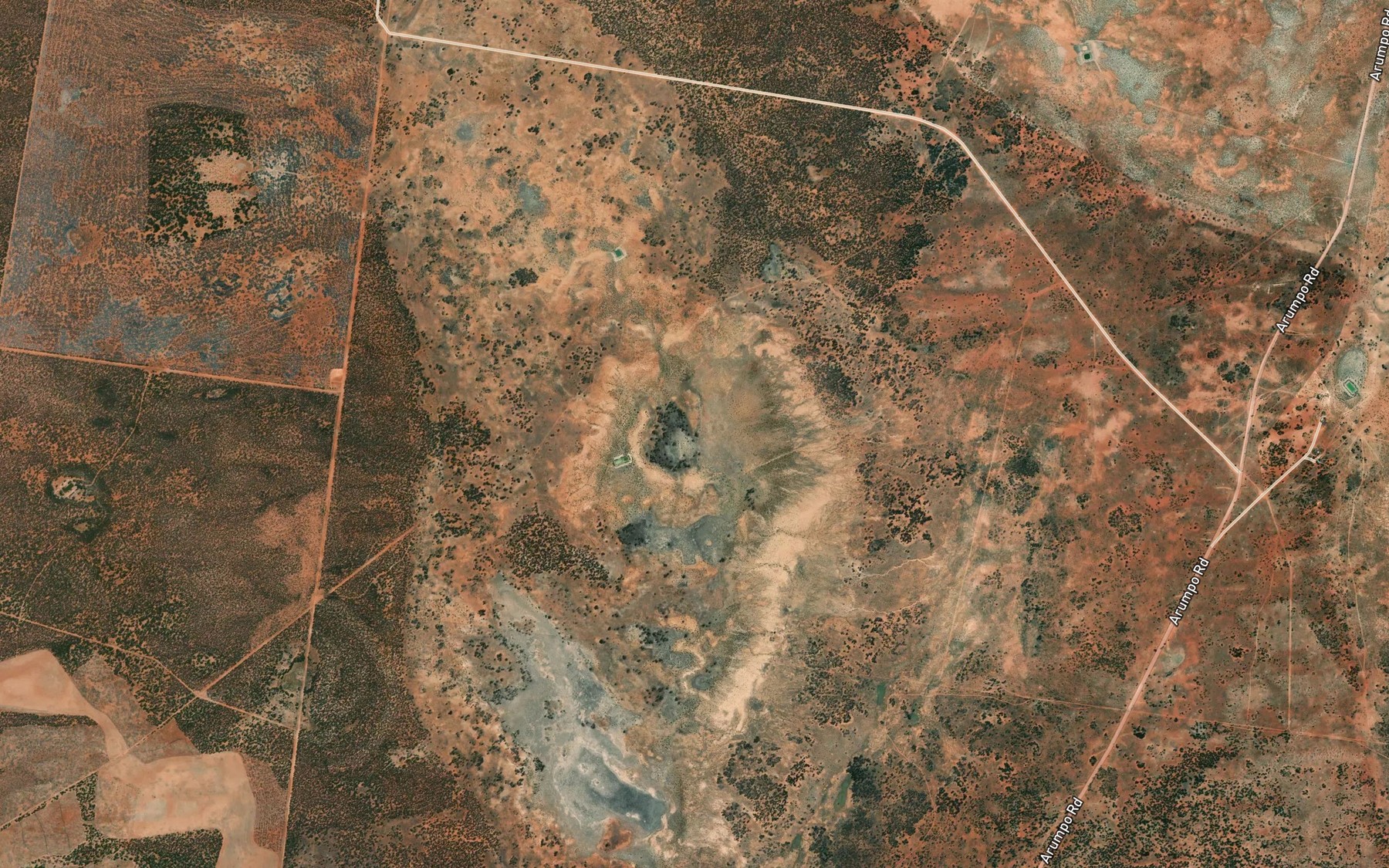 Satellite map of the Bunchie Hollow