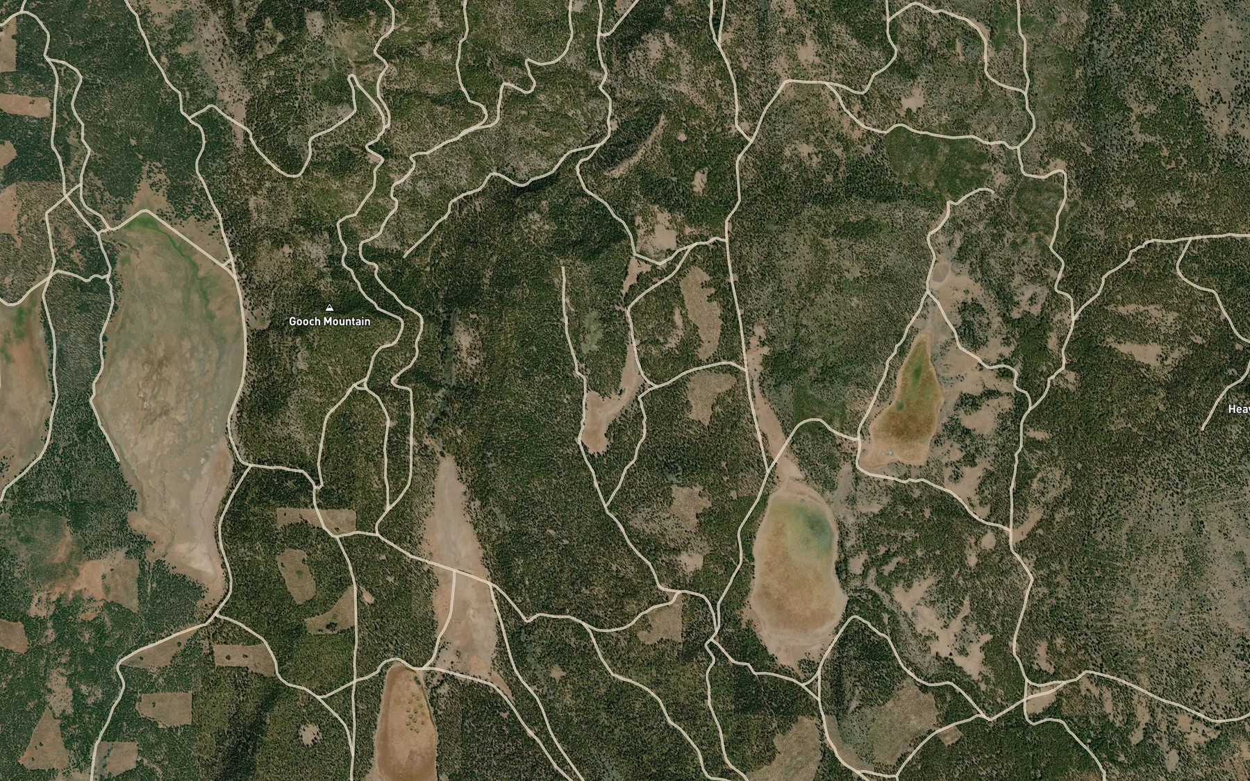 Satellite map of the Coyote Hole