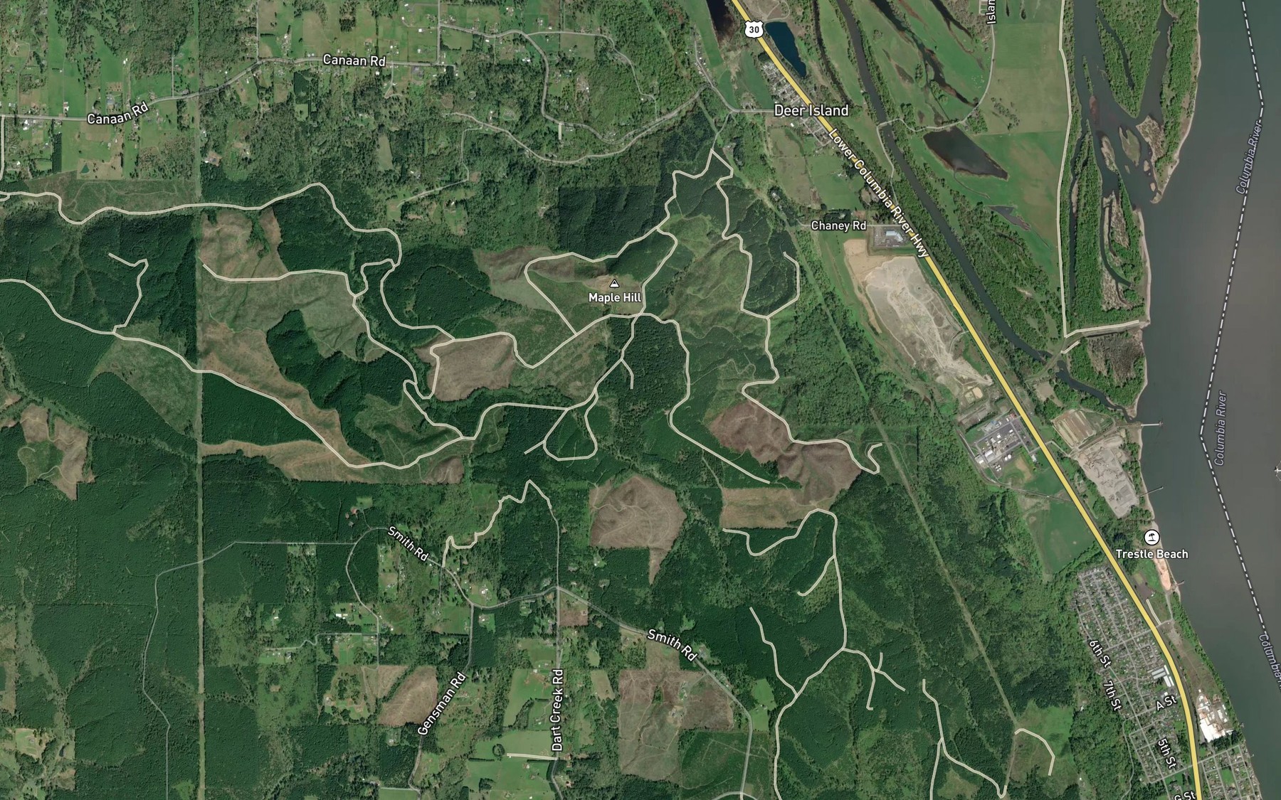 Satellite map of the Lake Koinenia