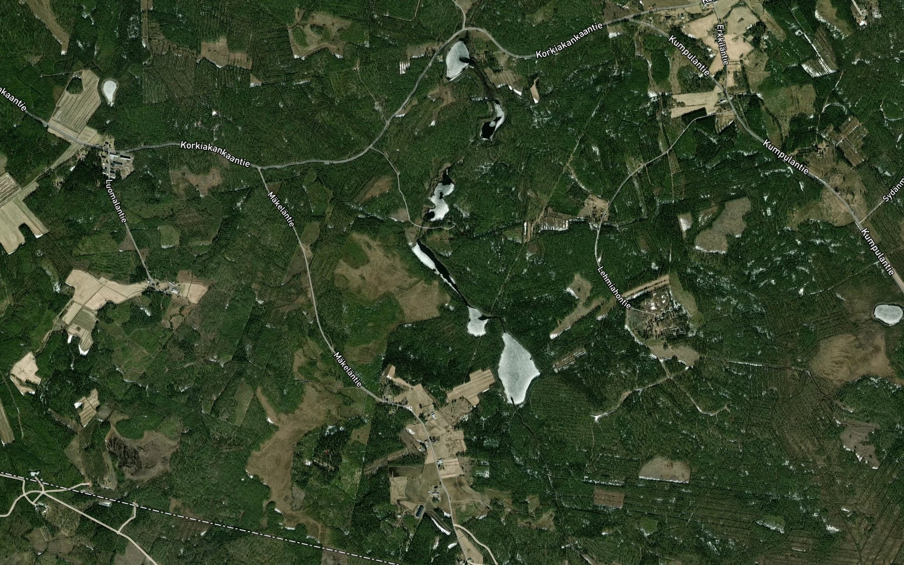 Satellite map of the Hoikkalampi