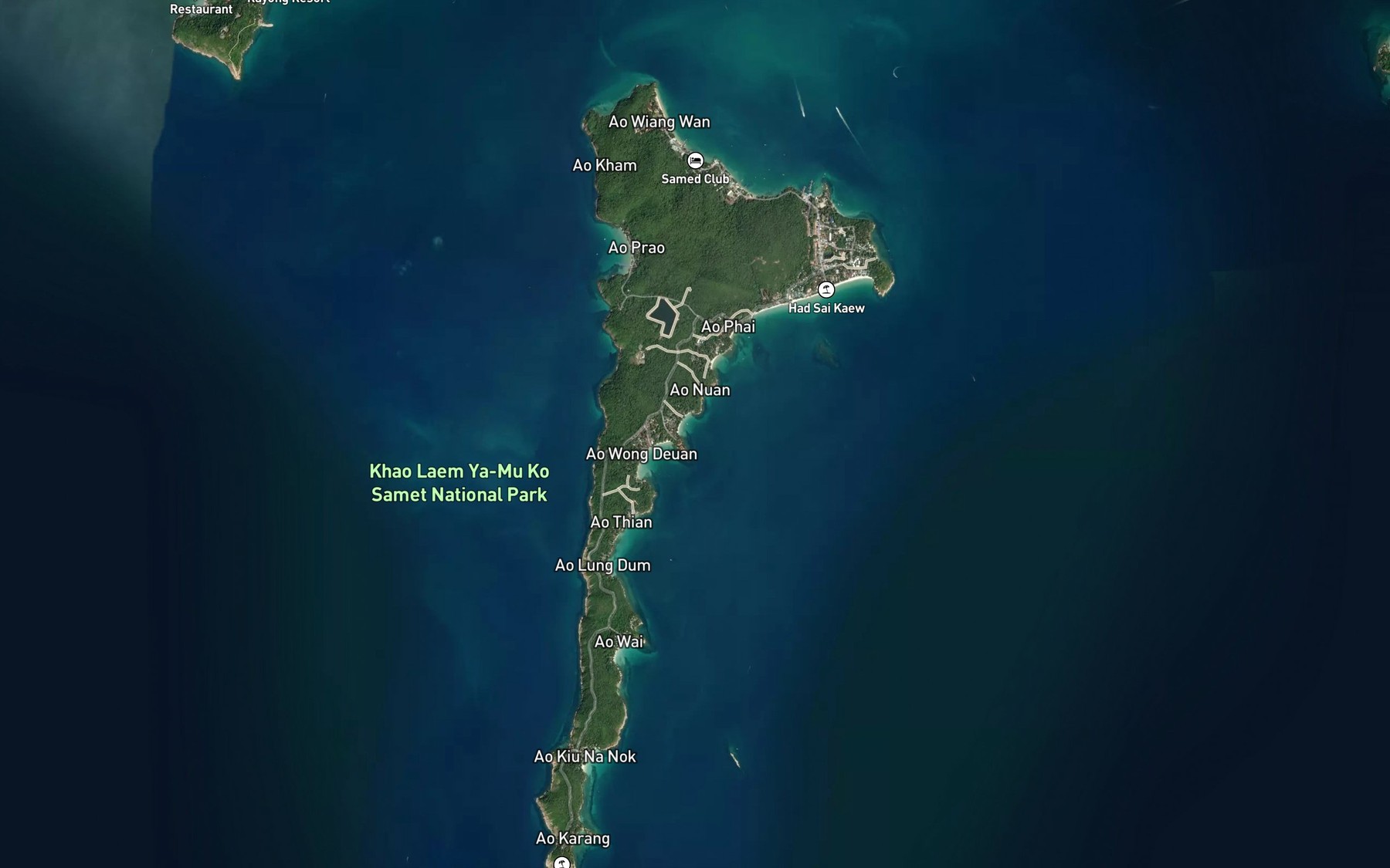 Satellite map of the Ao Cho
