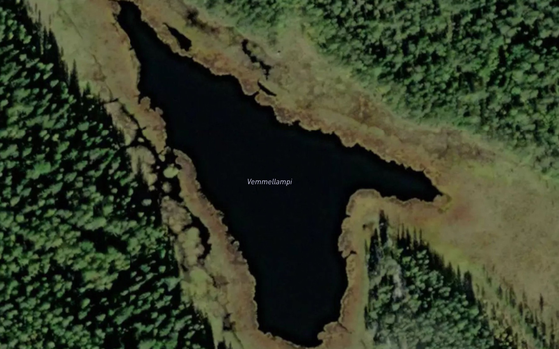 Satellite map of the Vemmellampi