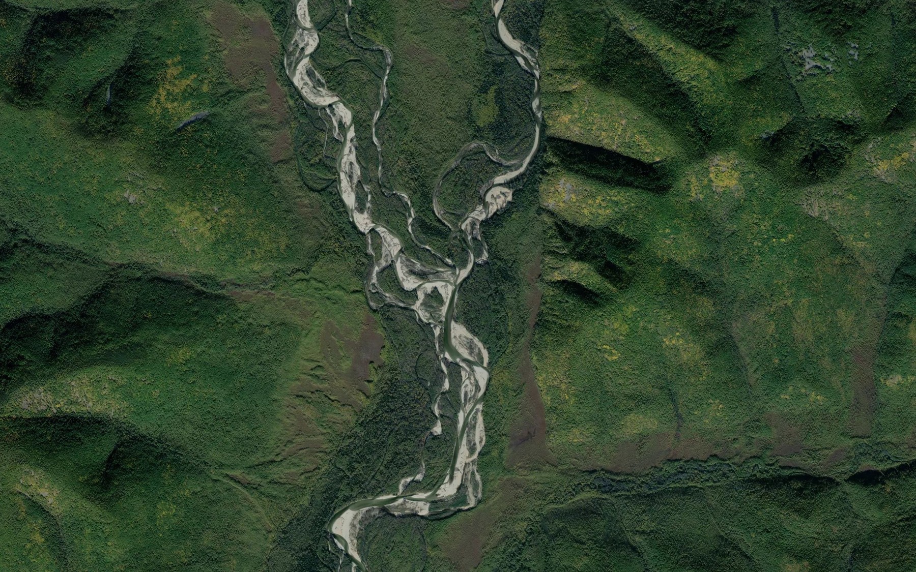 Satellite map of the Omandzha