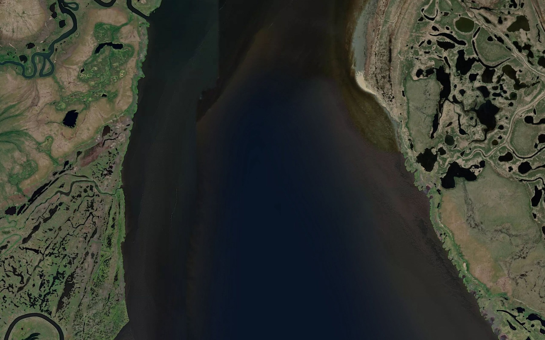 Satellite map of the Koyuk Inlet