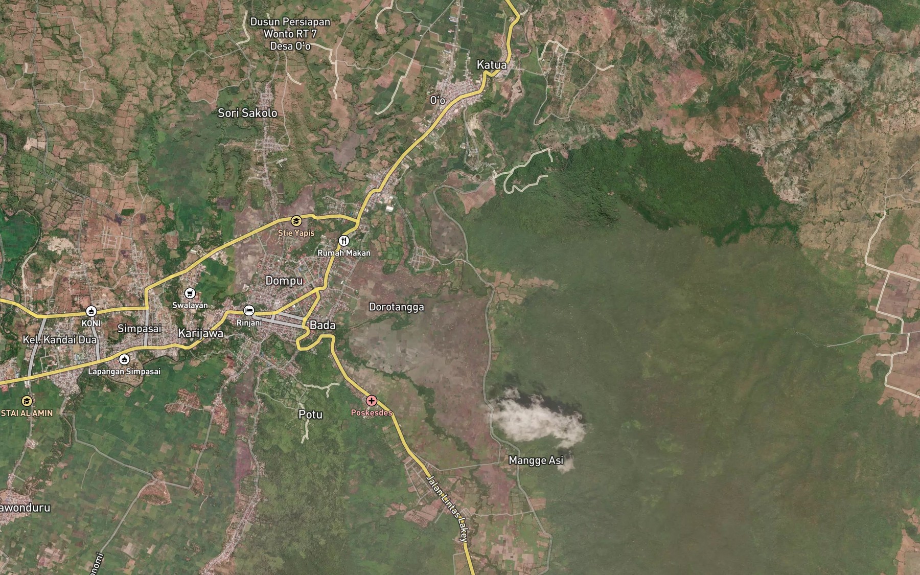 Satellite map of the Sori Rahalayu