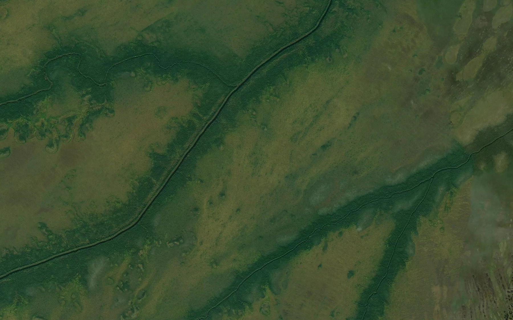 Satellite map of the Brouard Creek