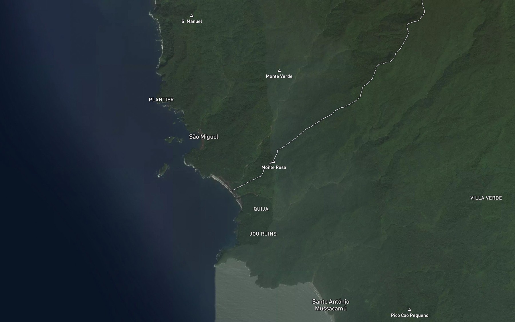 Satellite map of the Baia do Pilar