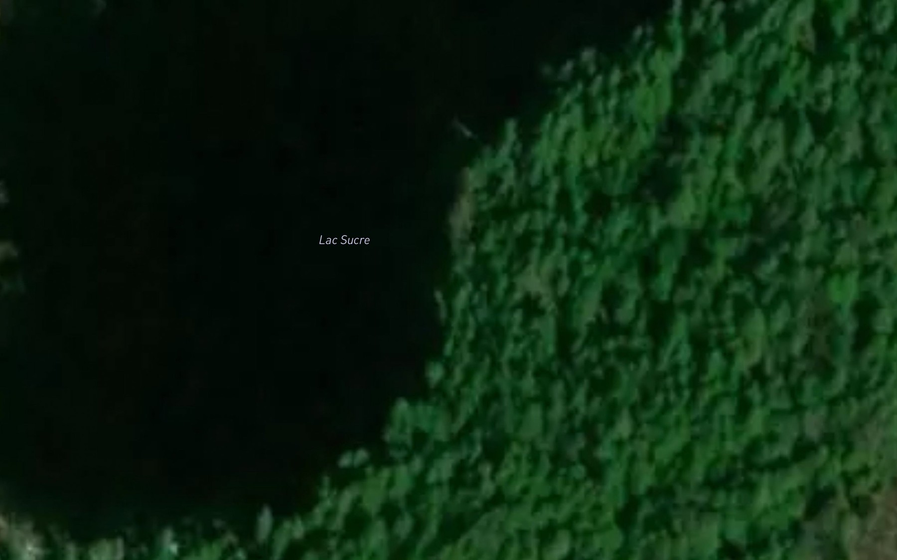 Satellite map of the Lac Sucre