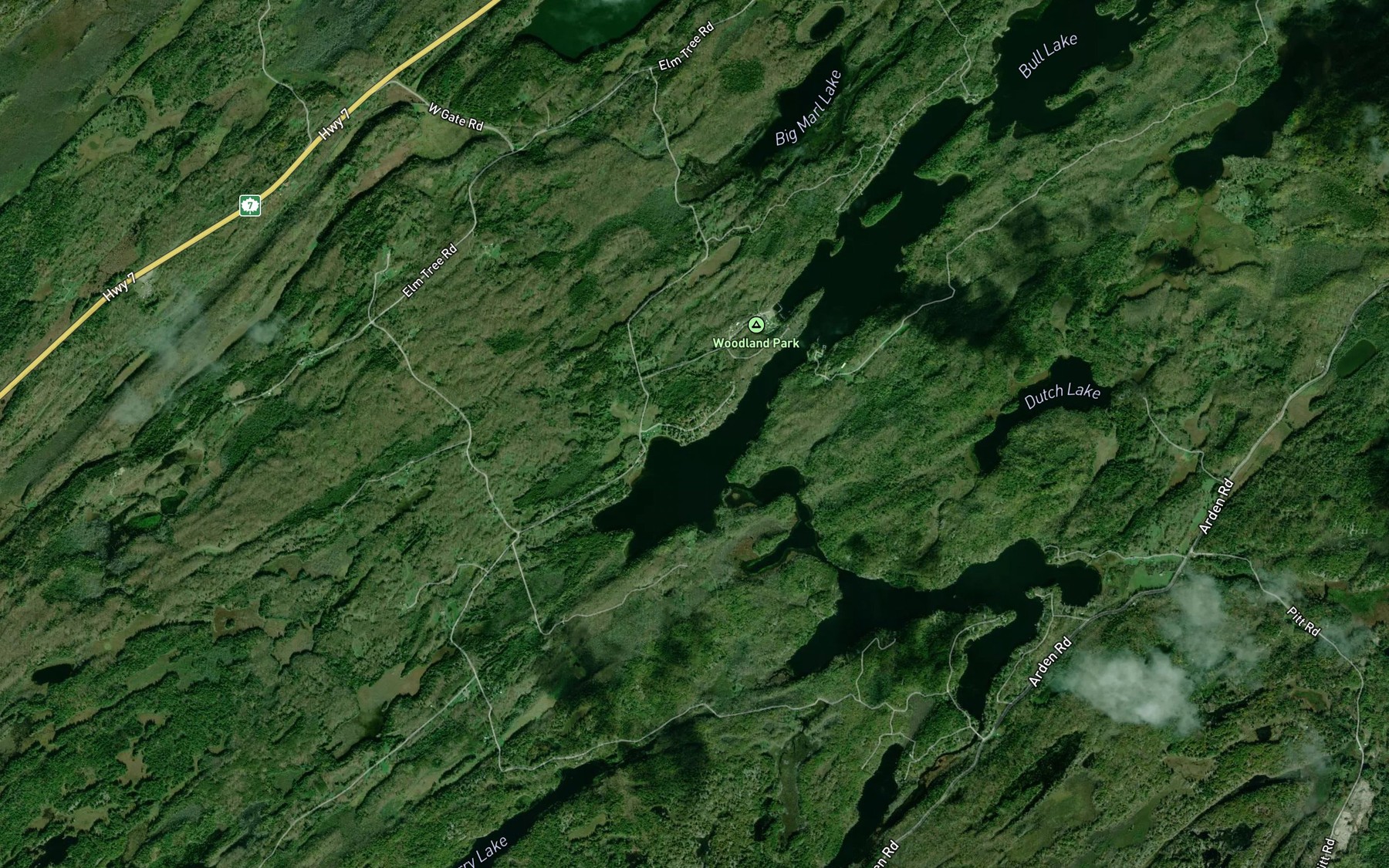 Satellite map of the Post Office Bay