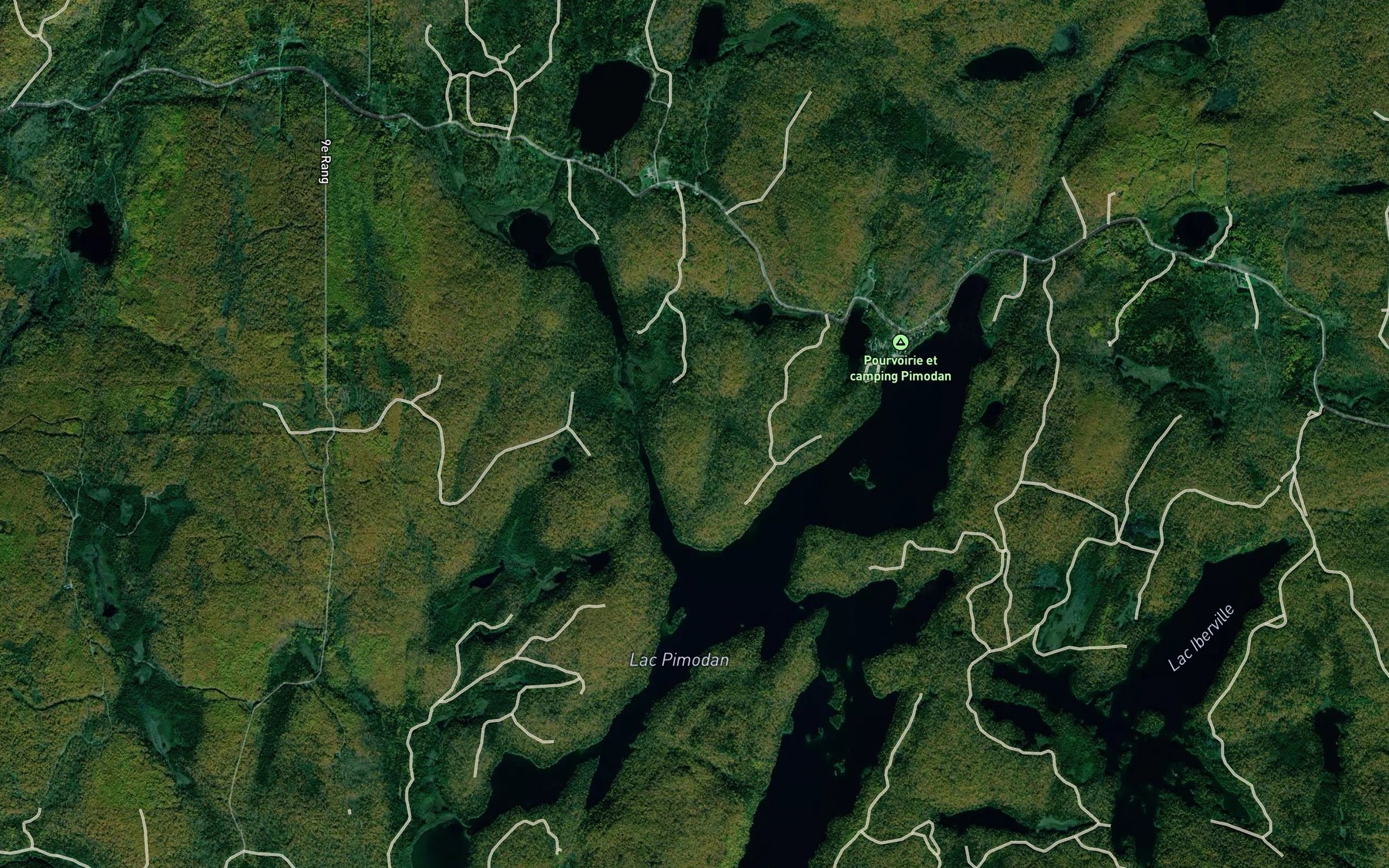 Satellite map of the Bras chez Armand