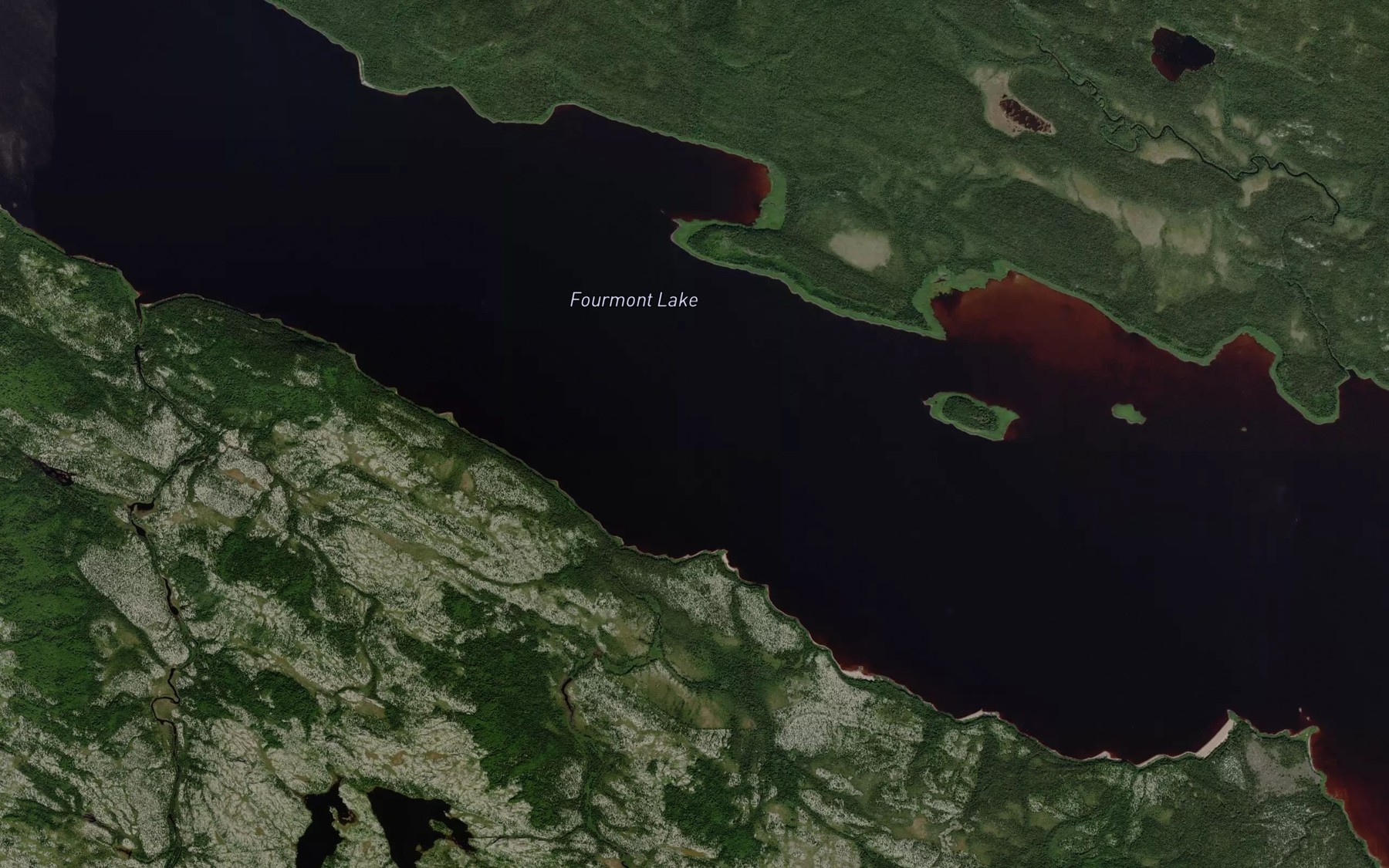 Satellite map of the Fourmont Lake