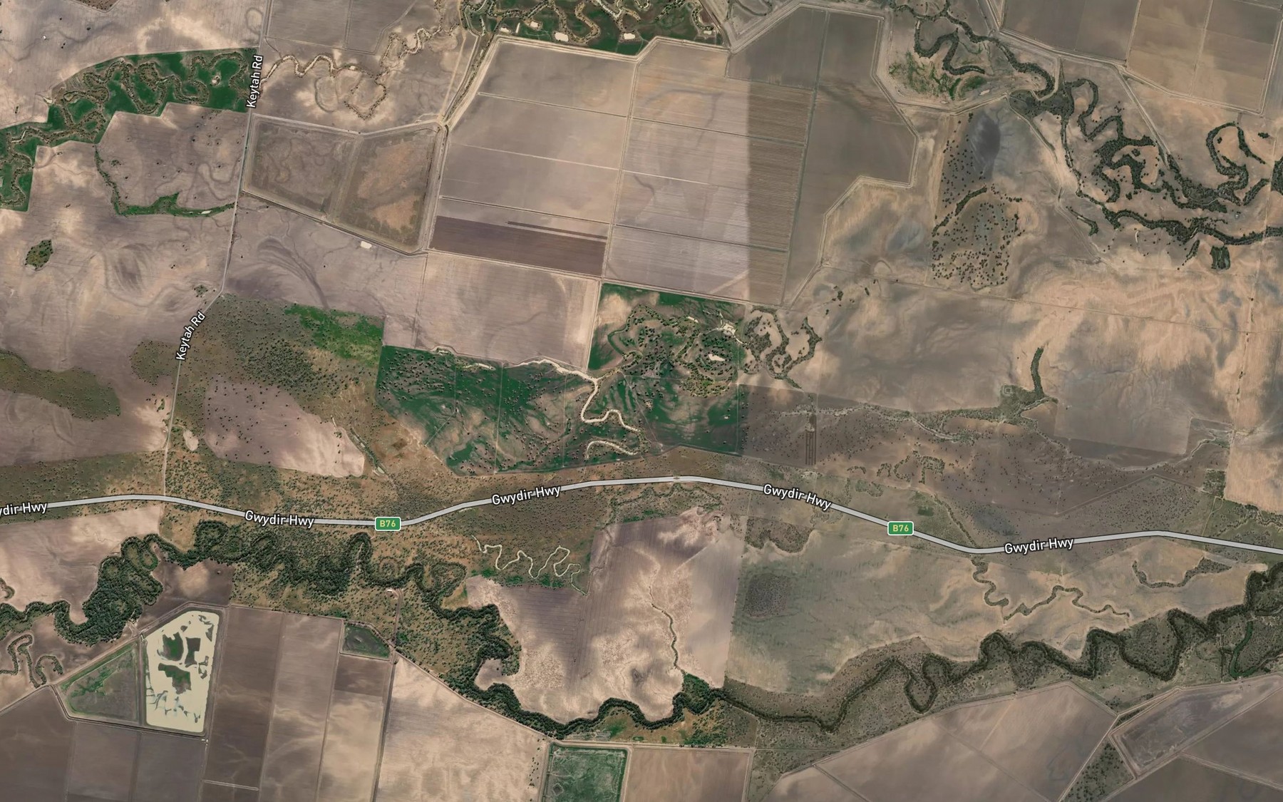 Satellite map of the Cobban Lagoon