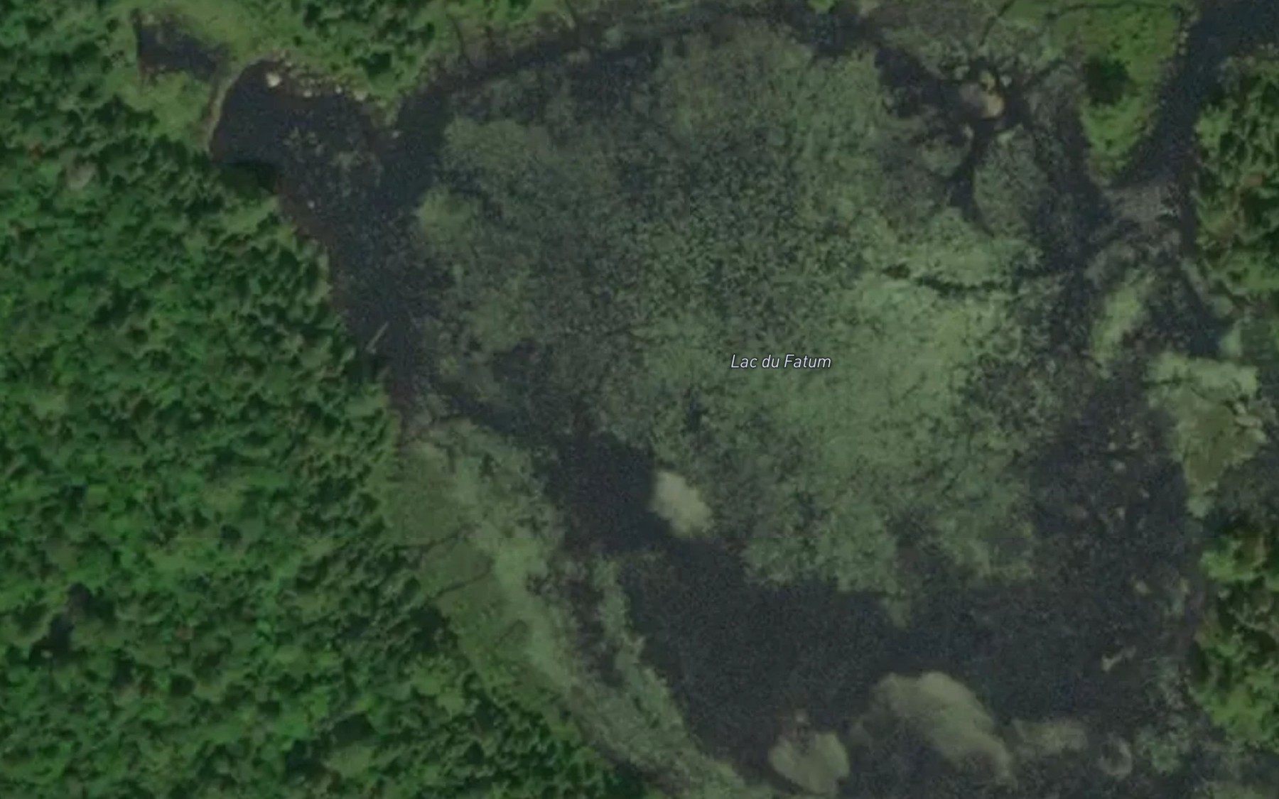 Satellite map of the Lac du Fatum