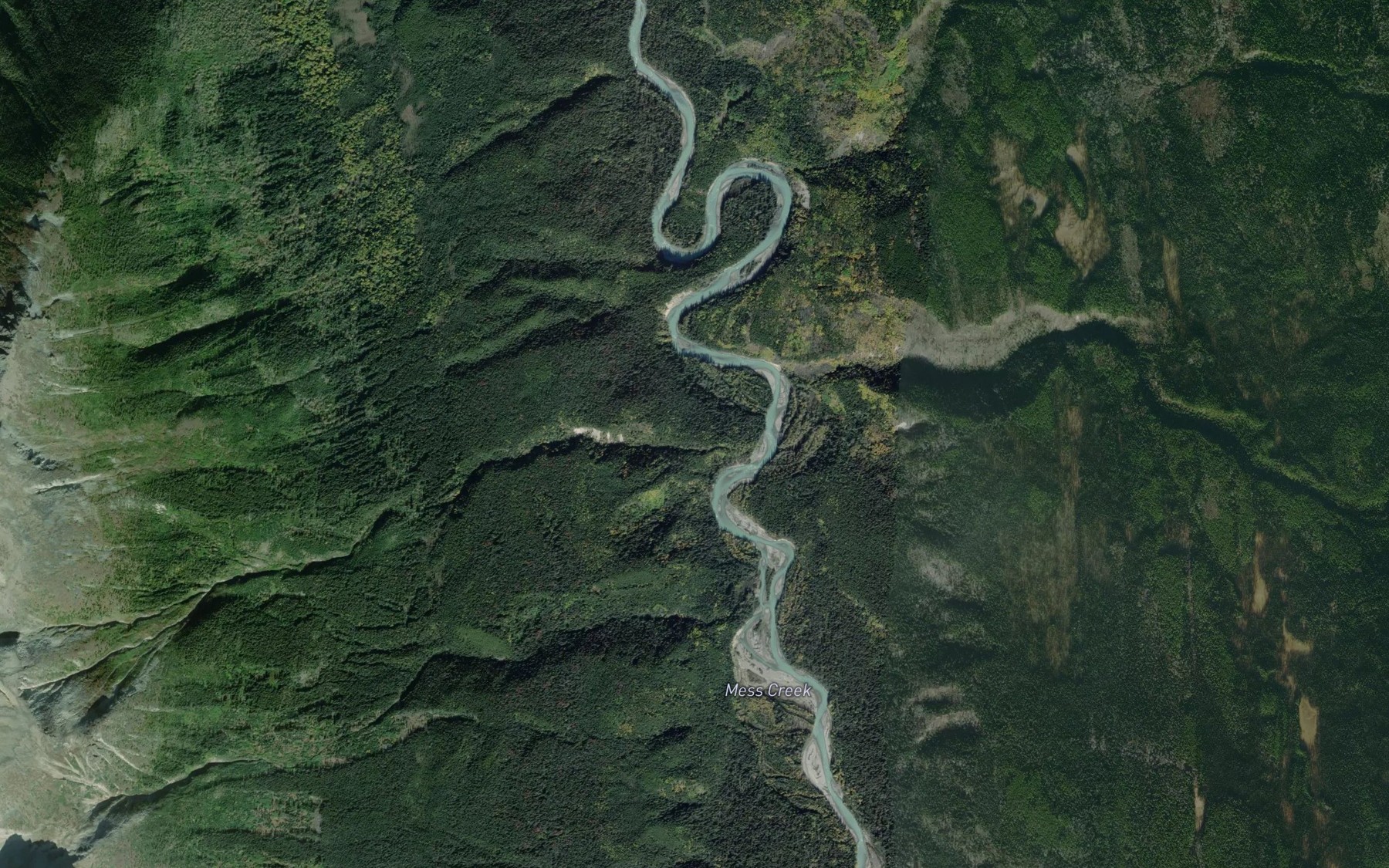 Satellite map of the Crayke Creek