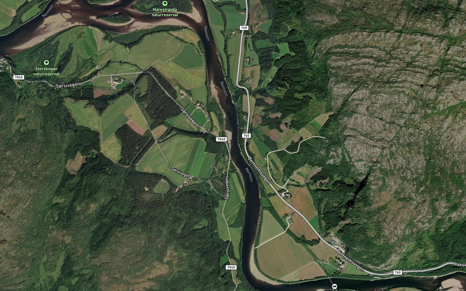 Satellite map of the Grotet