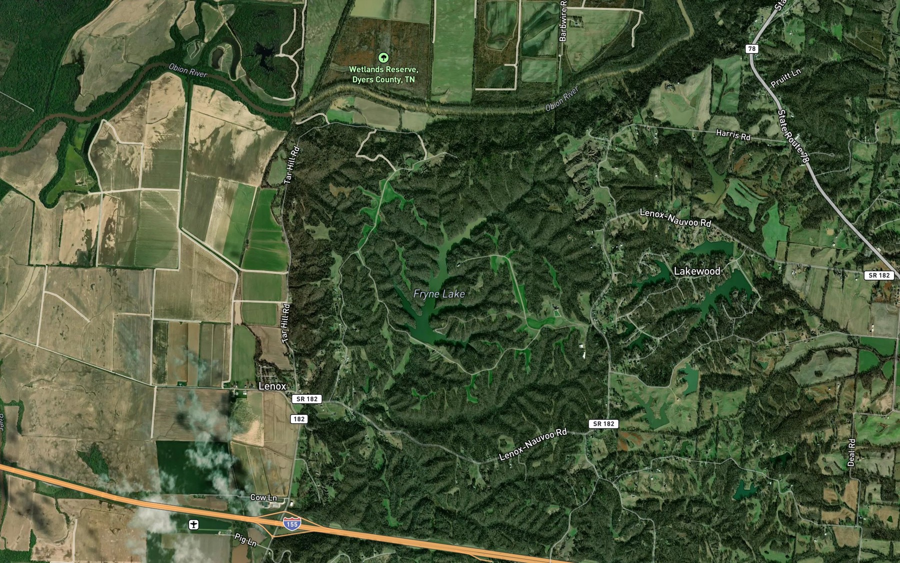 Satellite map of the OFDBA Lake Site Number 60-6