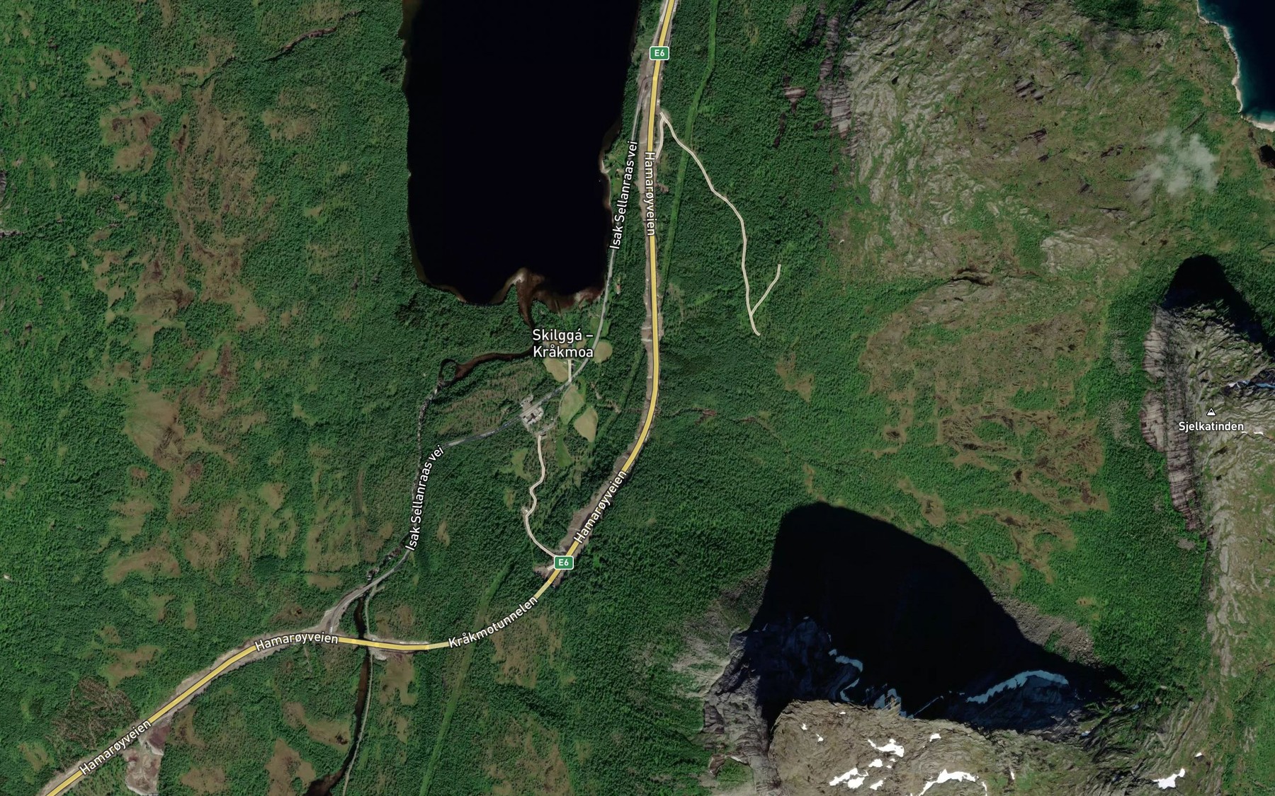 Satellite map of the Molnelva