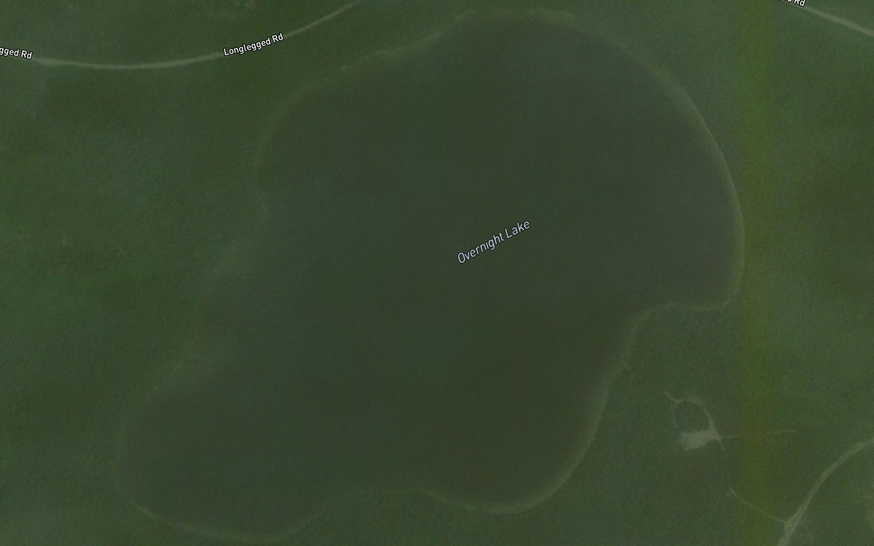 Satellite map of the Overnight Lake