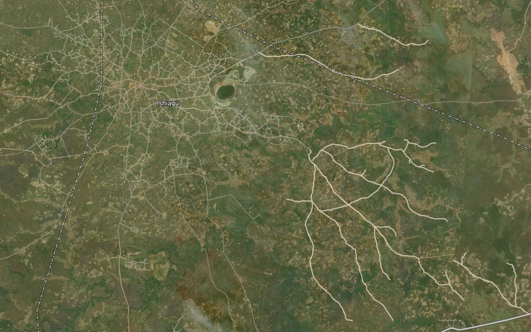 Satellite map of the River Ikwo