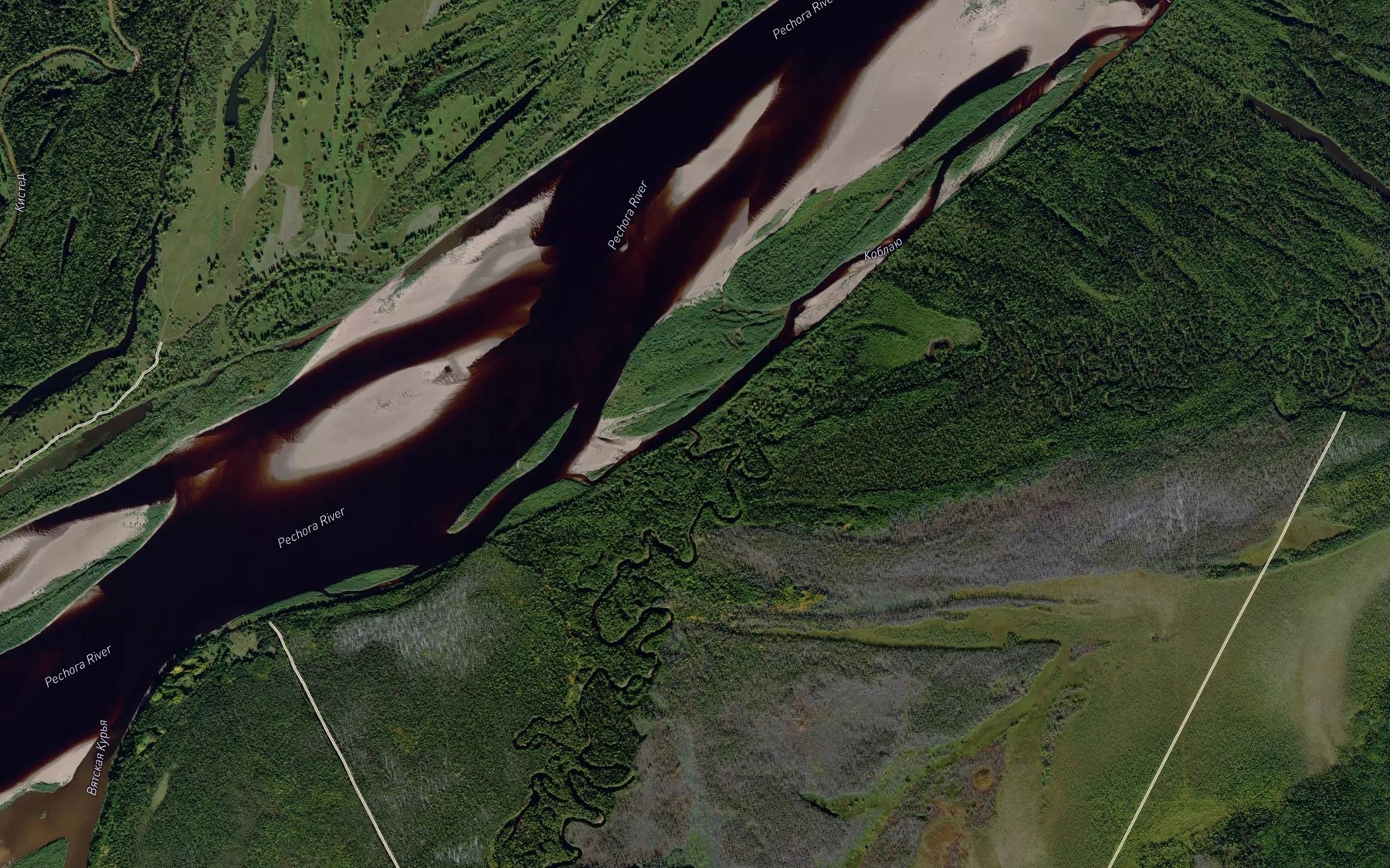 Satellite map of the Kobla
