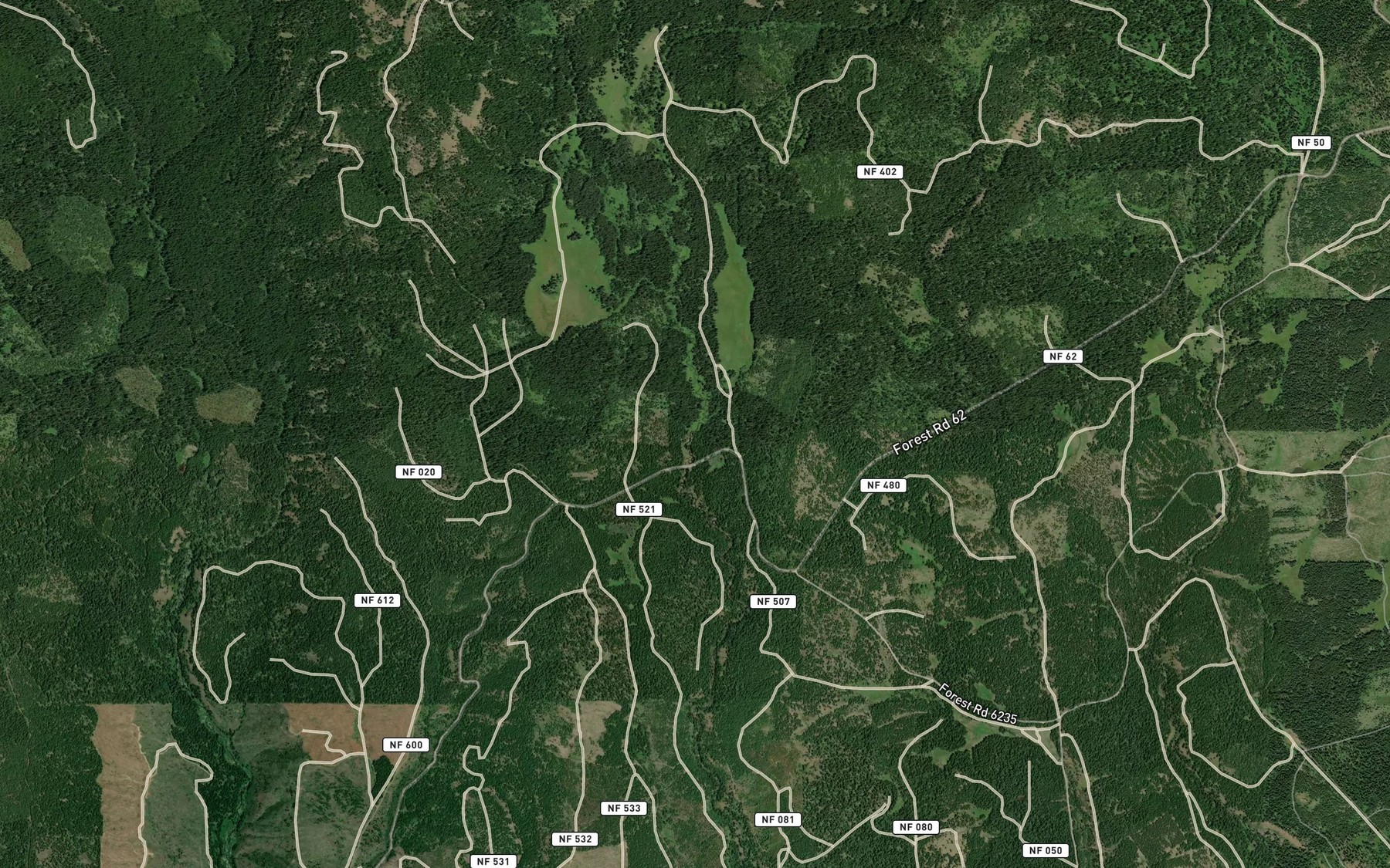 Satellite map of the Sheepherder Spring