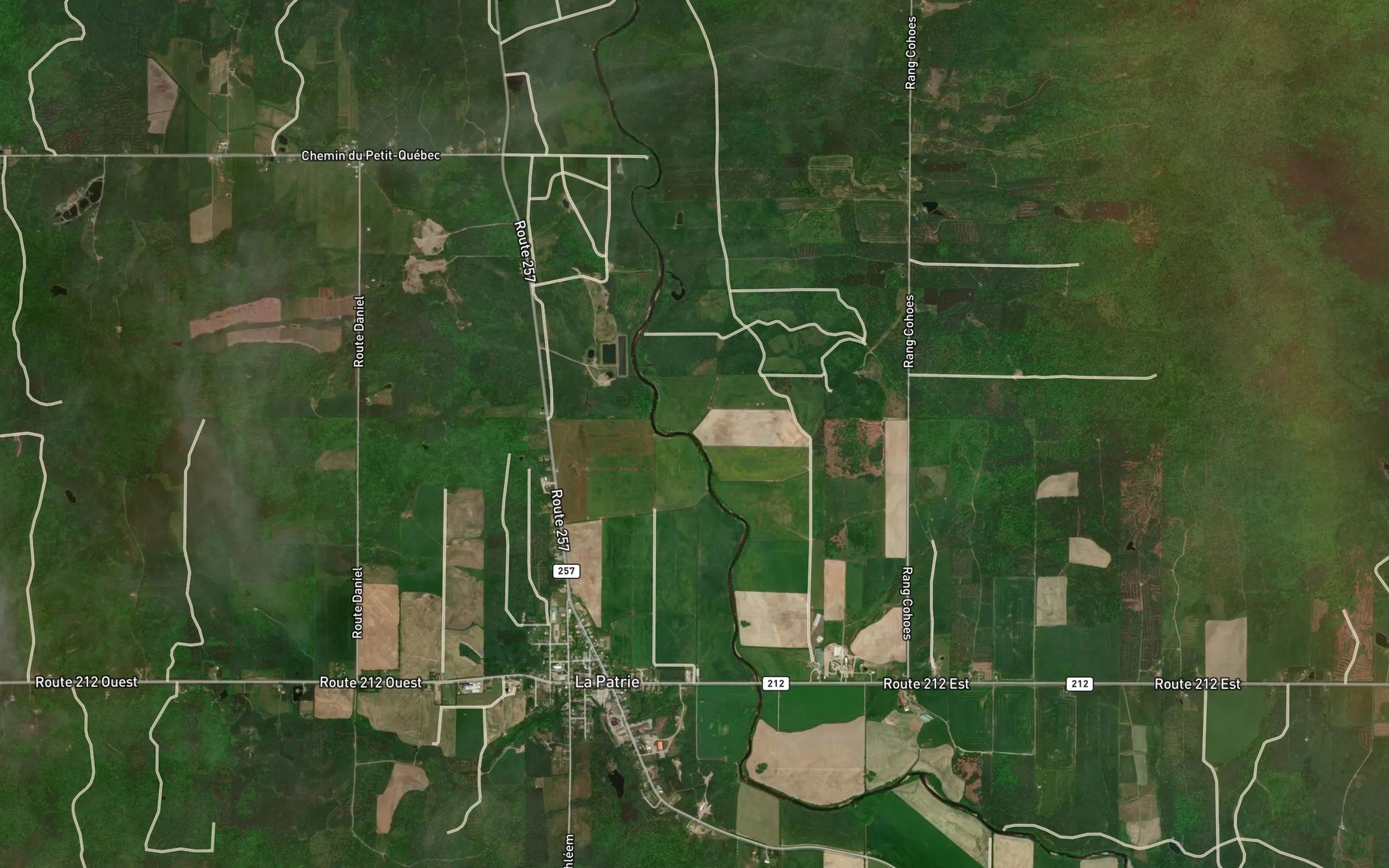 Satellite map of the Ruisseau a Thomas