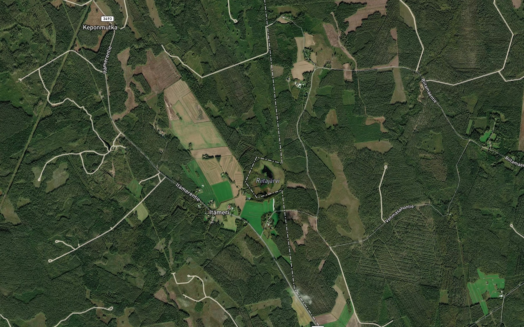 Satellite map of the Sammalpuro