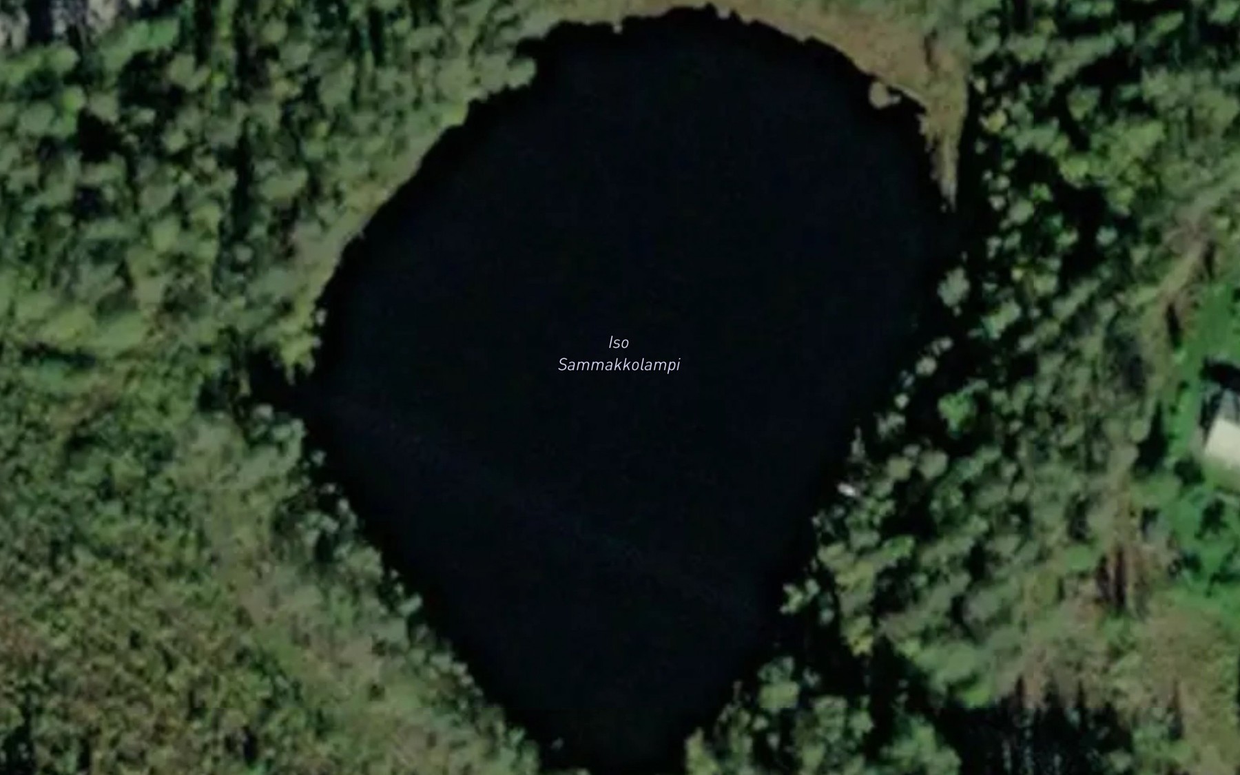 Satellite map of the Iso Sammakkolampi
