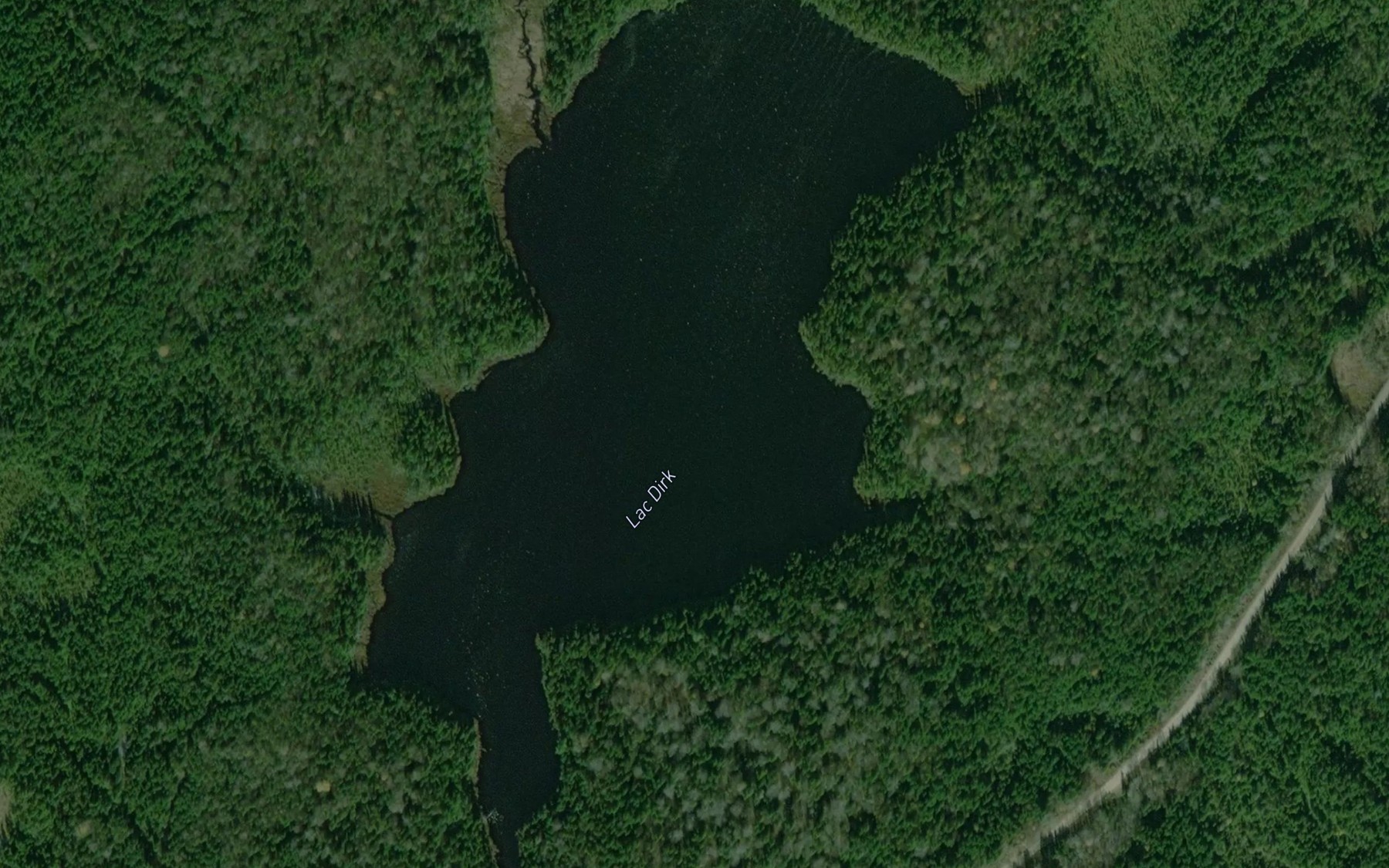Satellite map of the Lac Dirk