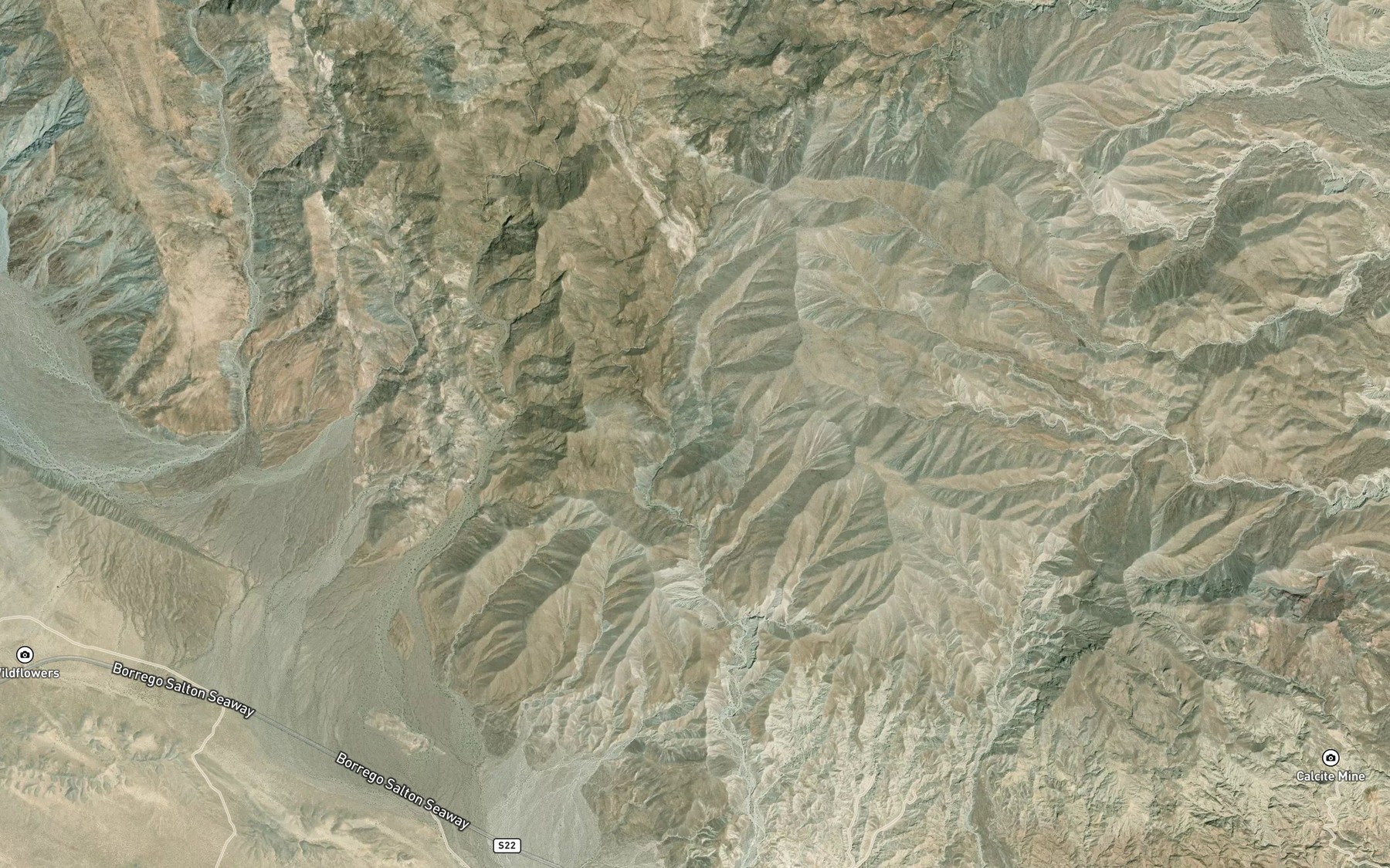 Satellite map of the Natural Rock Tanks
