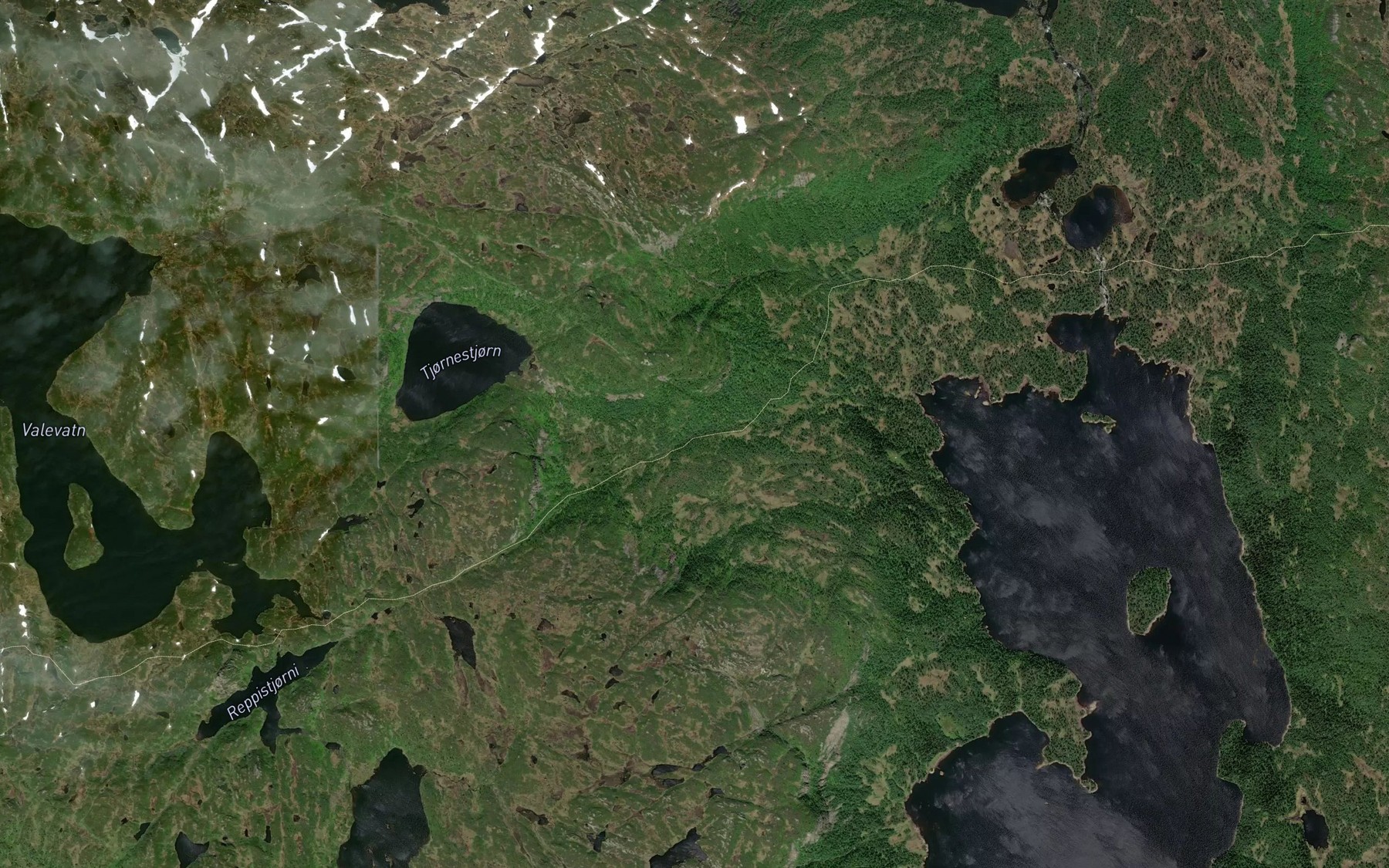 Satellite map of the Roylibekken