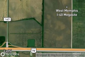 Satellite map of the Garant Bayou