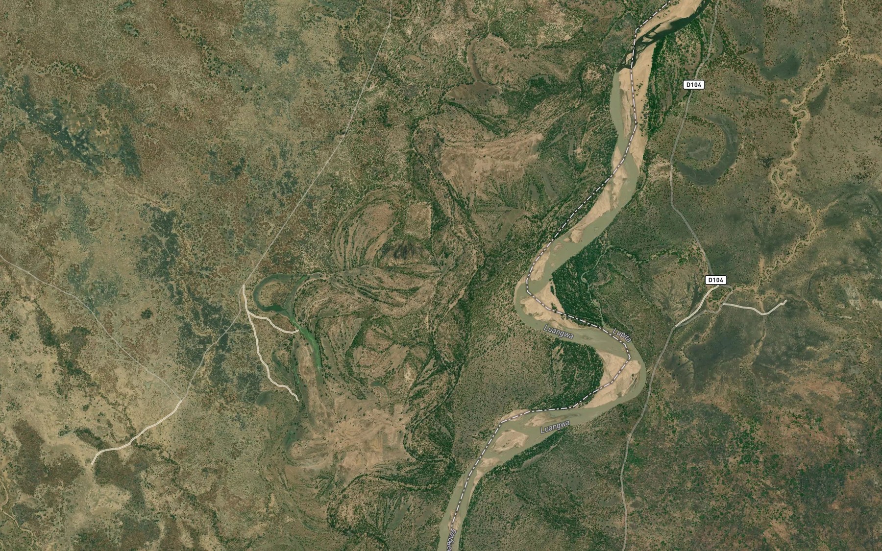 Satellite map of the Mufushye