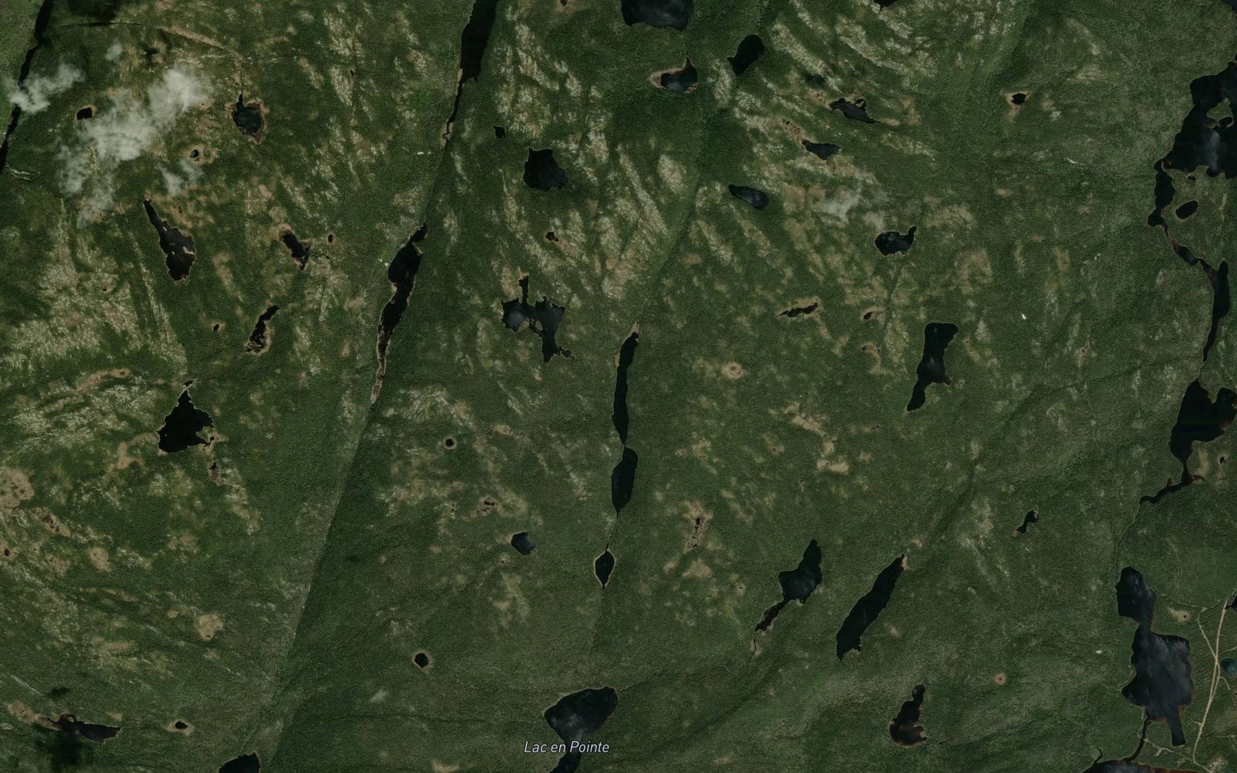 Satellite map of the Lac Montargerant