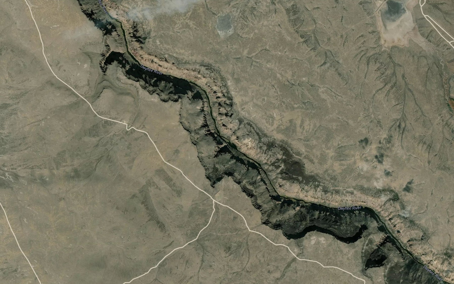 Satellite map of the Sharon Creek