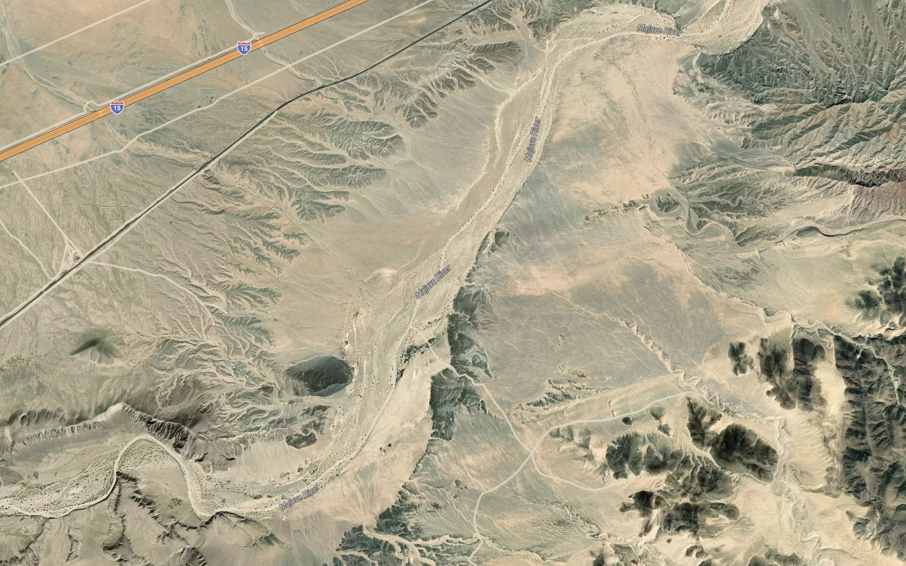 Satellite map of the Wilhelm Wash