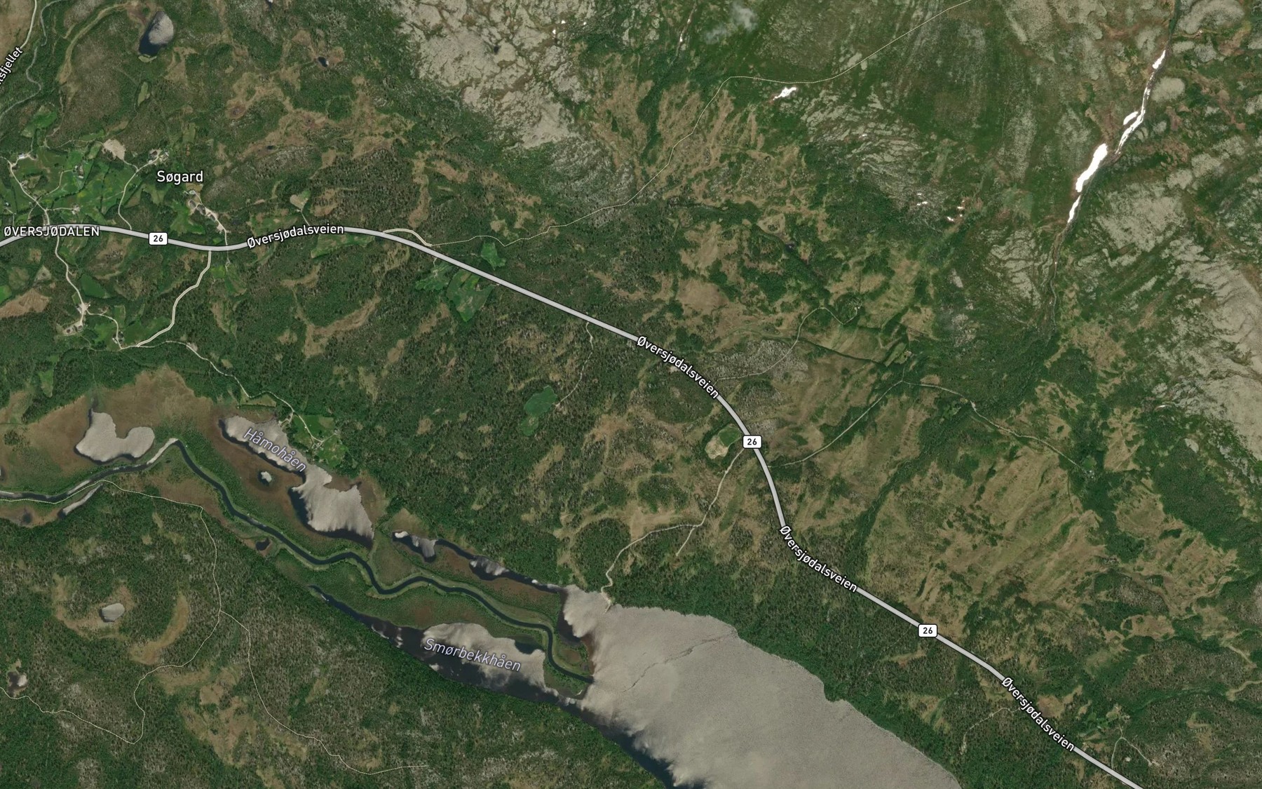 Satellite map of the Bulibekken