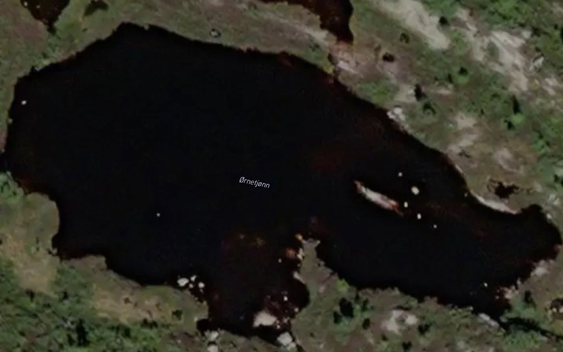 Satellite map of the Ornetjonn