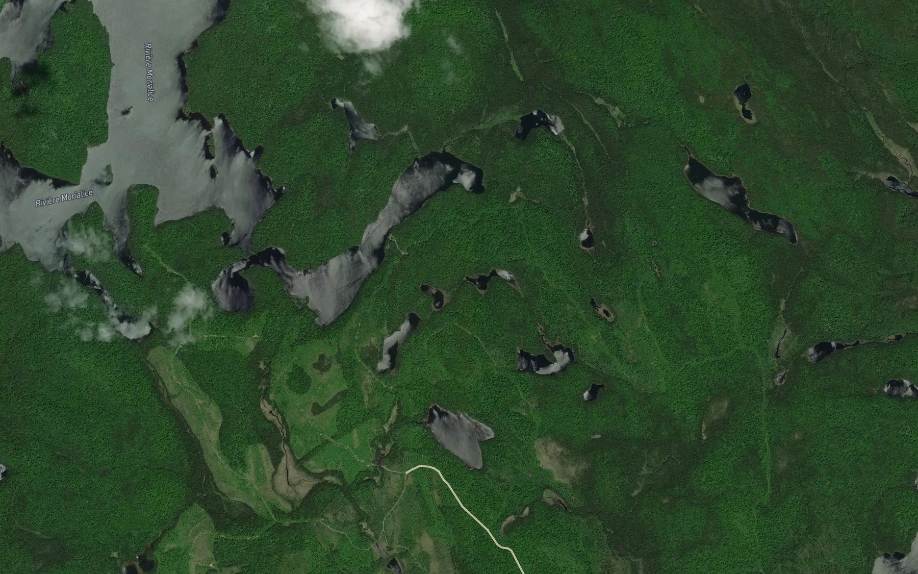 Satellite map of the Lac Kaikactek