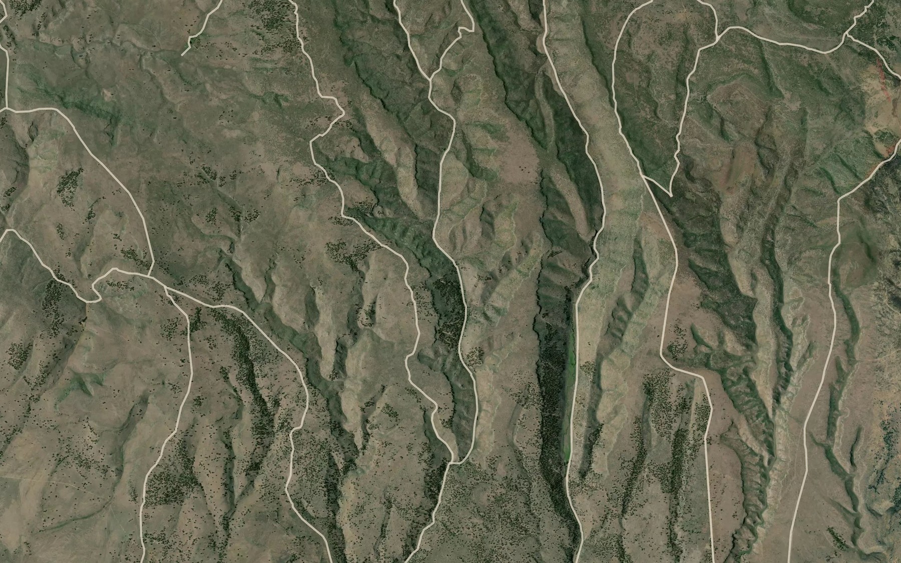 Satellite map of the Elliott Spring