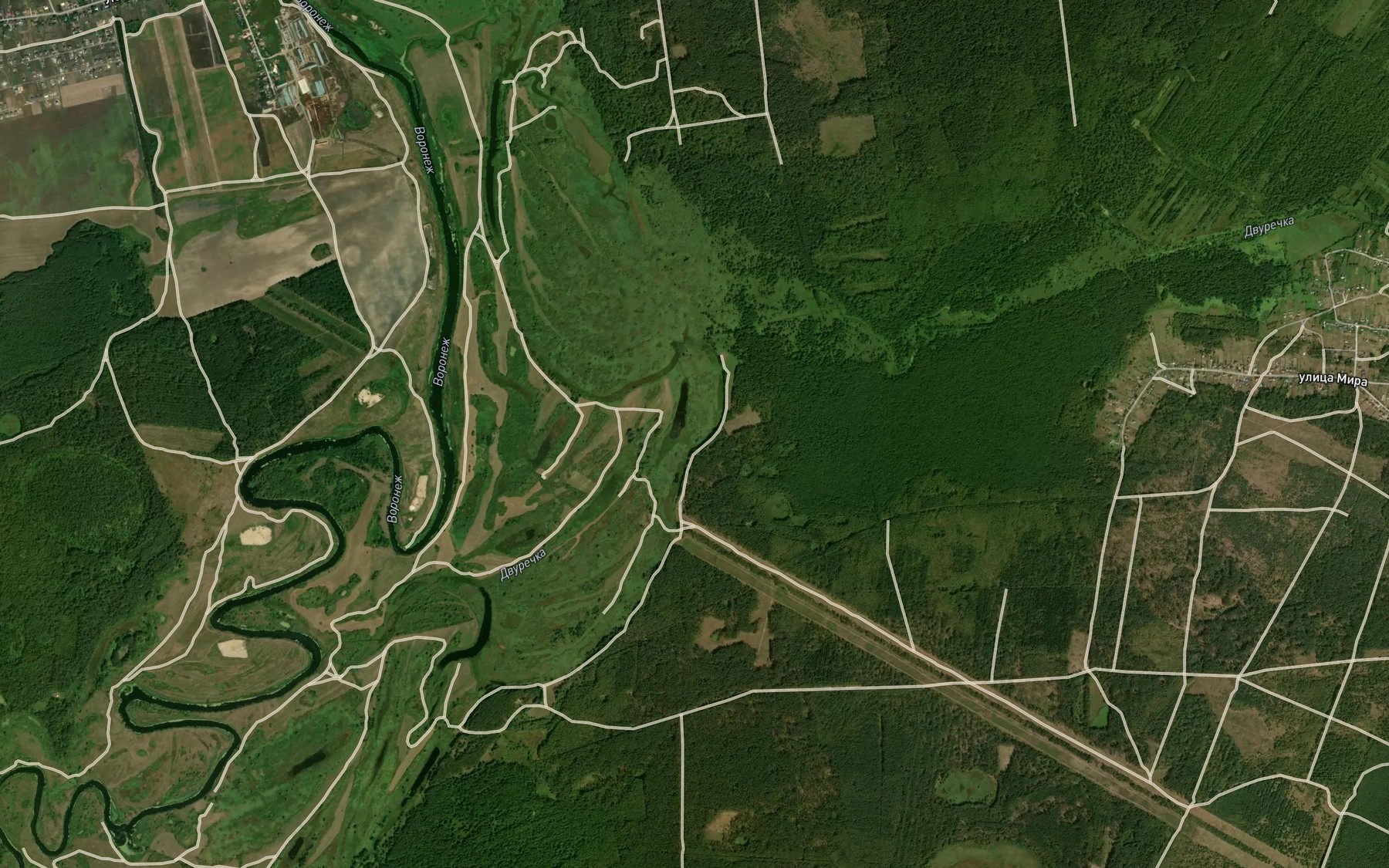 Satellite map of the Ozero Gat'