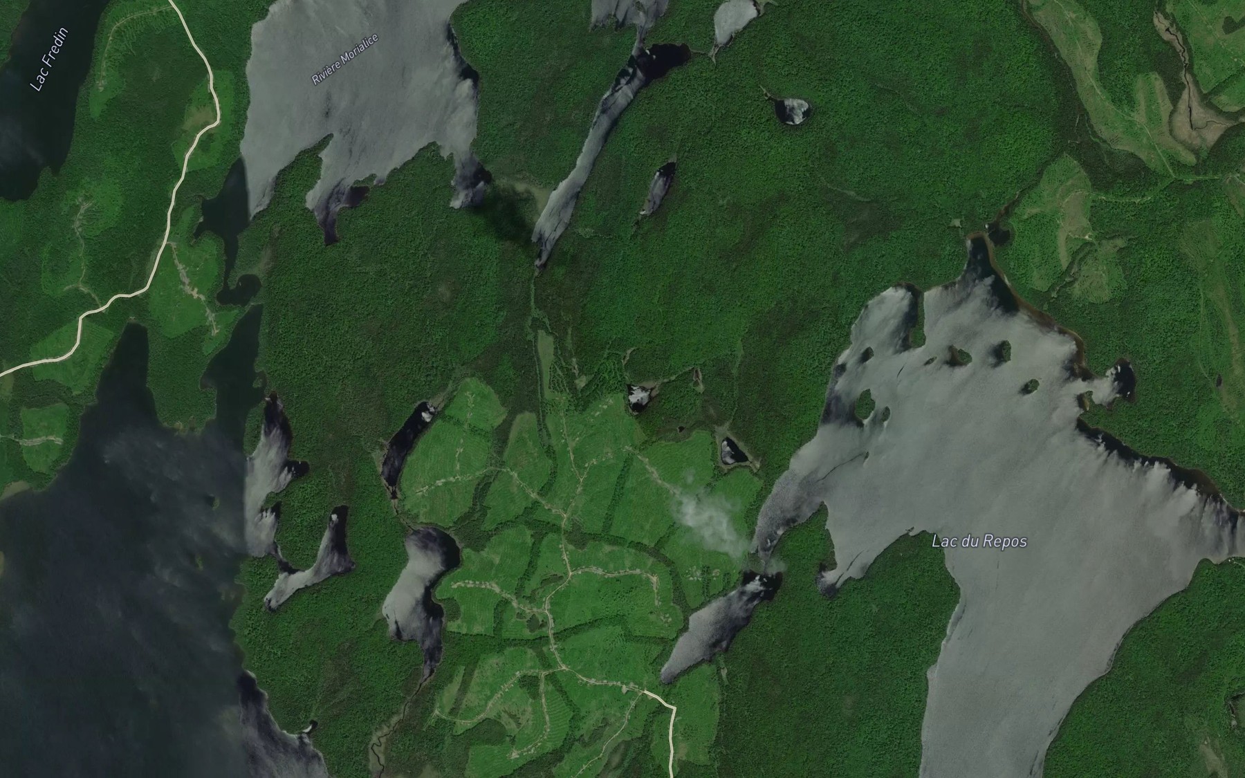 Satellite map of the Lac du Brulot