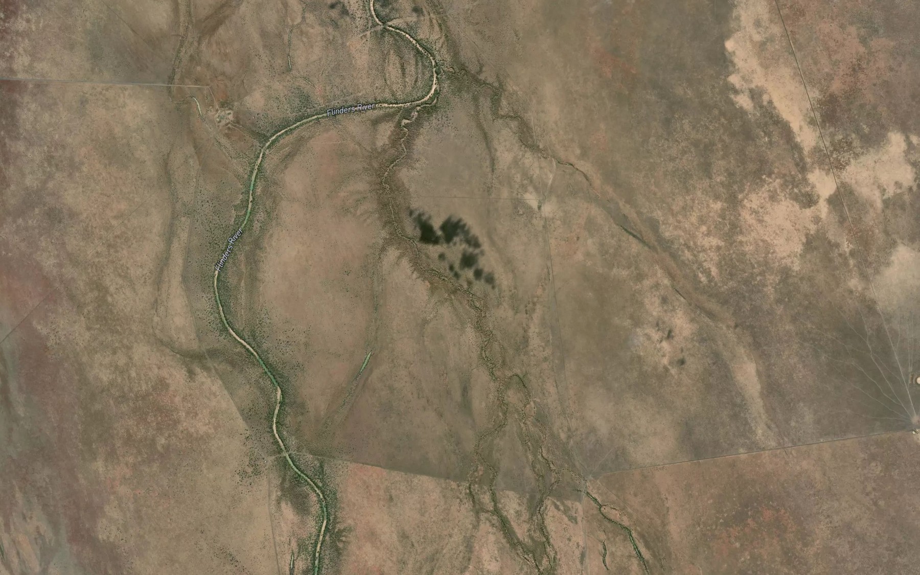 Satellite map of the Spring Creek
